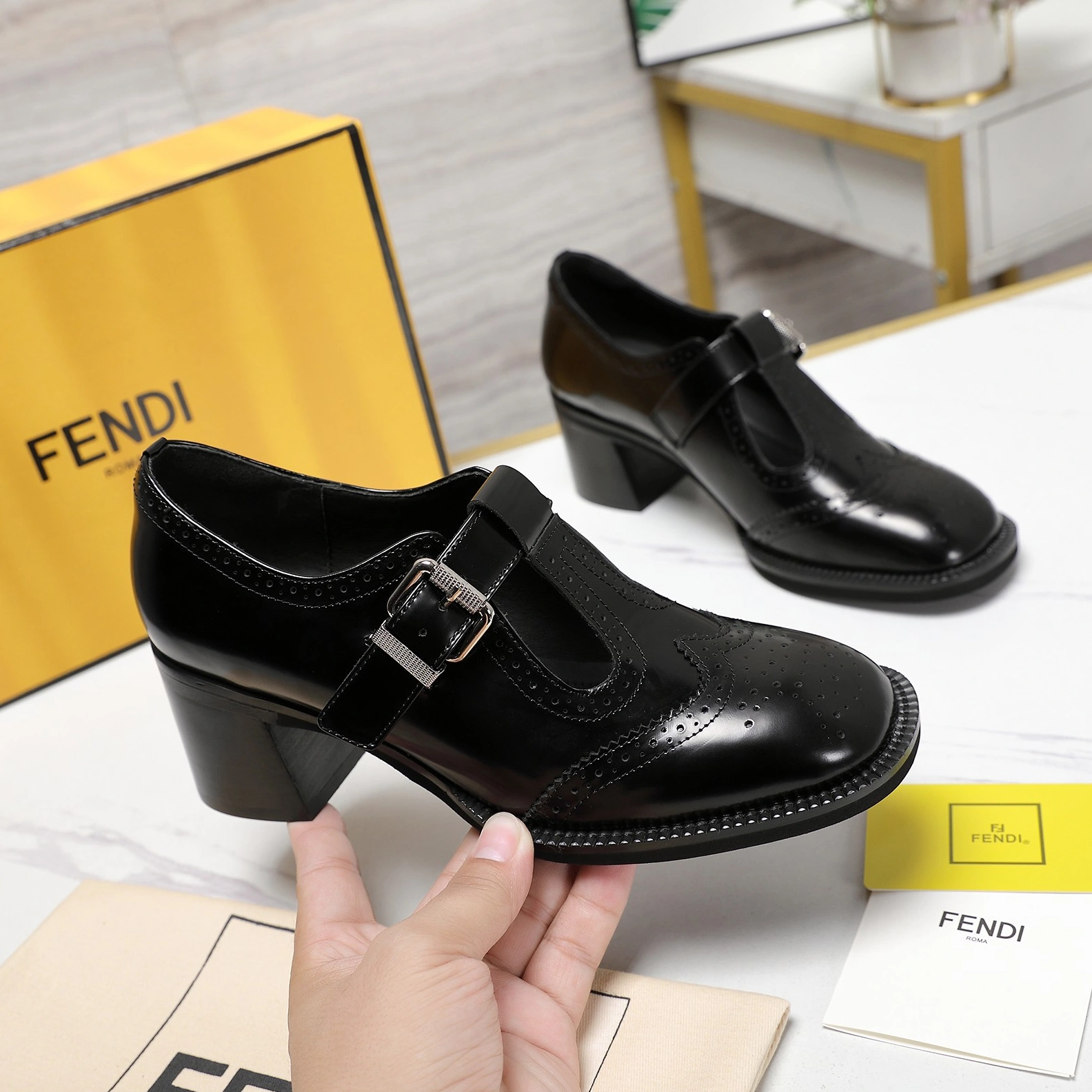 Modern 2673 Fendi High-Heeled Shoes For Women