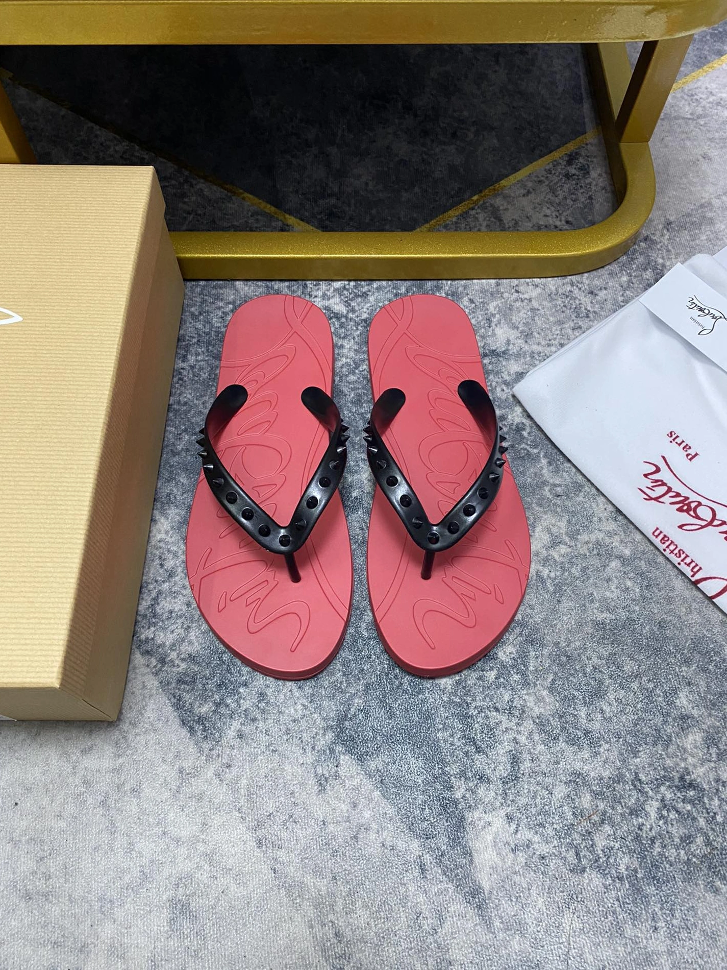 Modern 3763 Christian Louboutin CL Slippers For Men