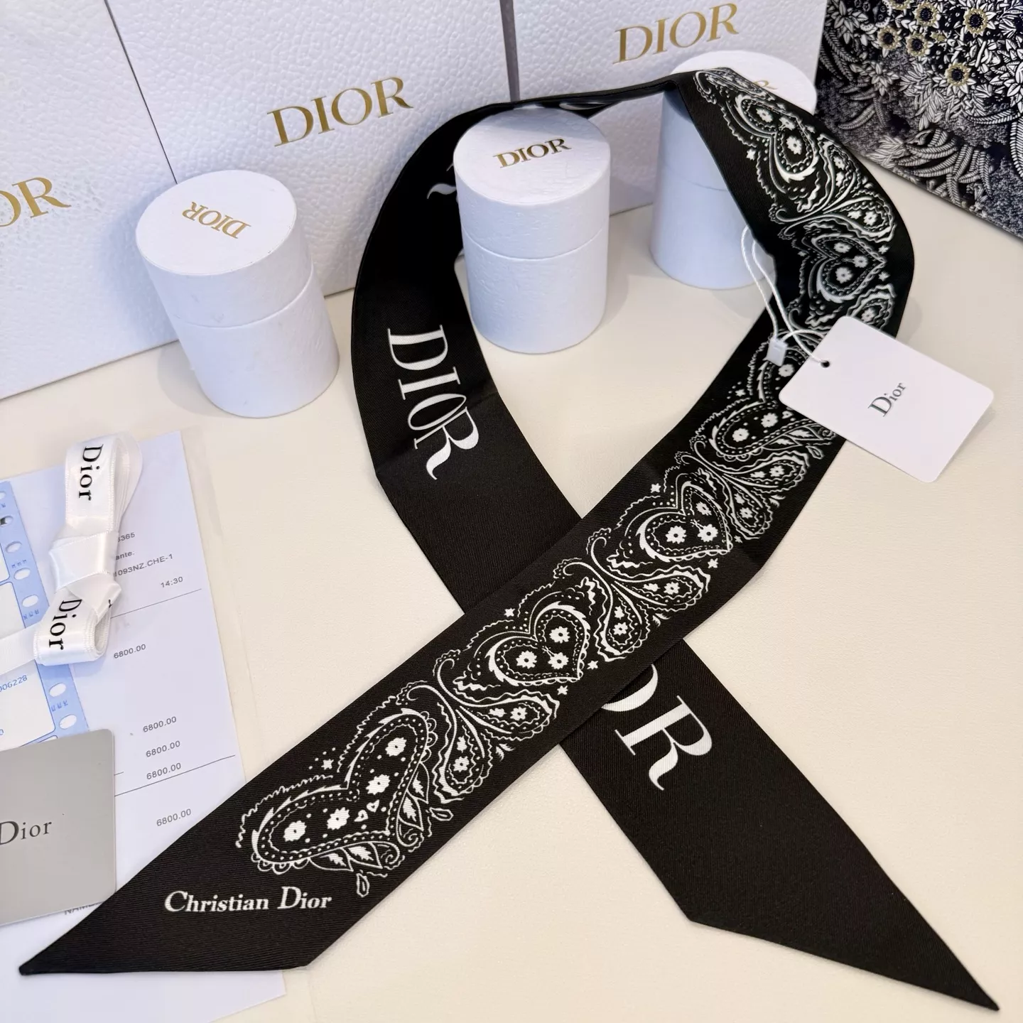 Modern 3940 Christian Dior Silk Scarf