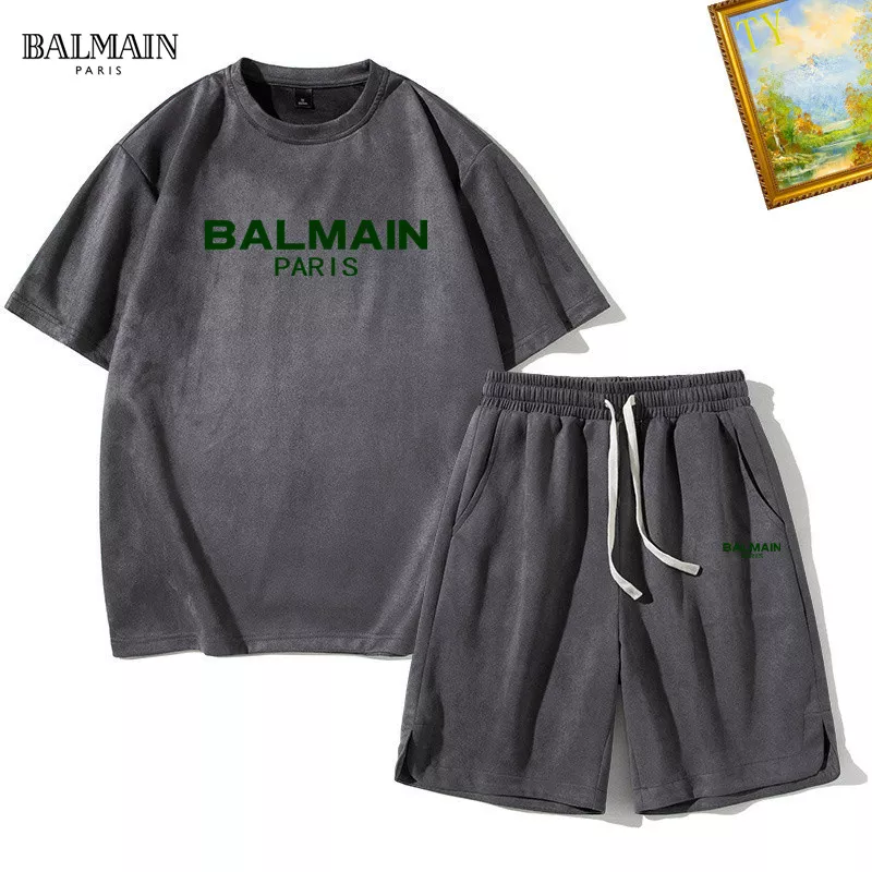 Modern 4201 Balmain Tracksuits Short Sleeved For Men