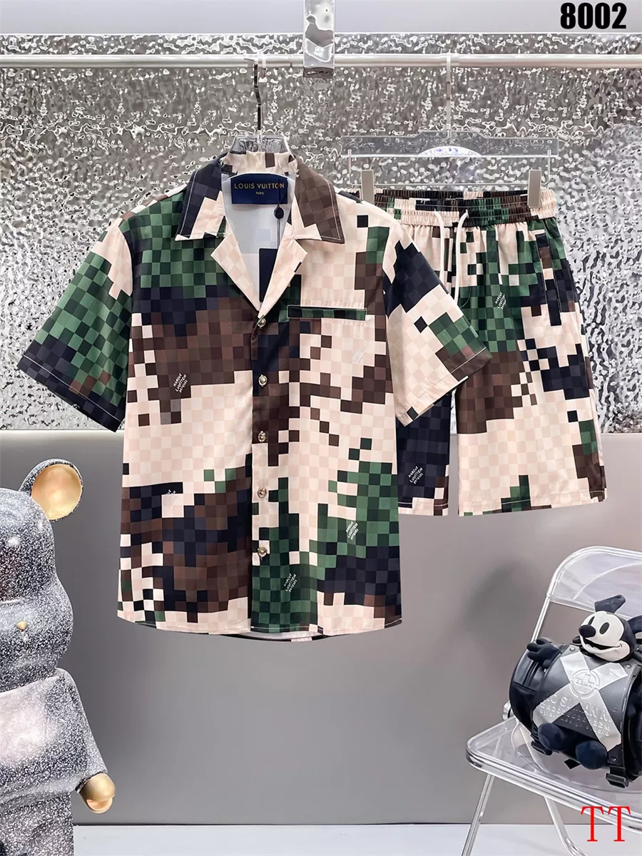 Modern 4458 Louis Vuitton LV Tracksuits Short Sleeved For Men