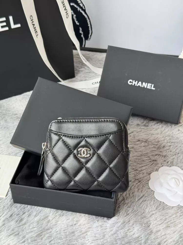 Modern 487 Chanel AAA Quality Wallets In Silver For Women