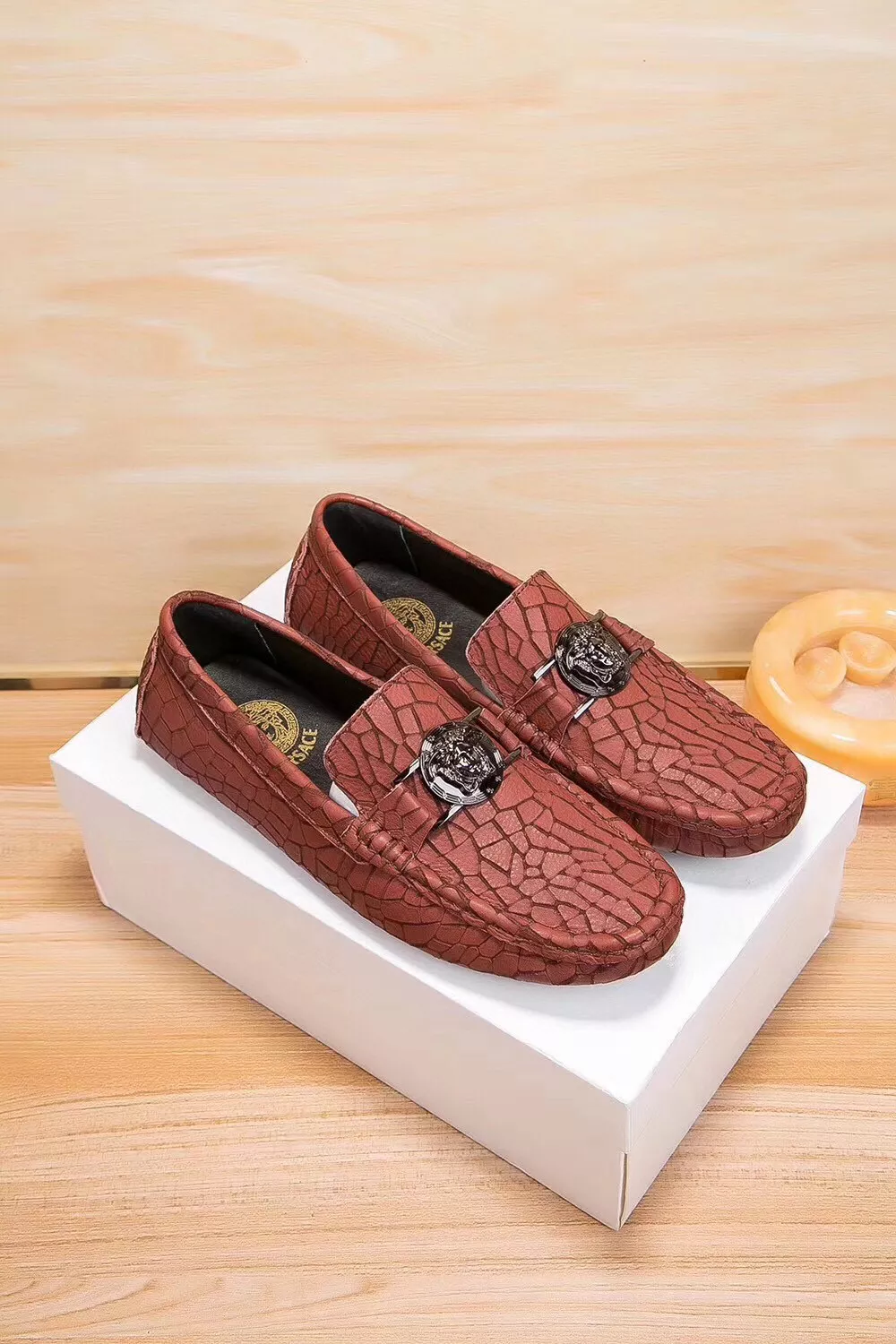 Modern 5635 Versace Leather Shoes For Men