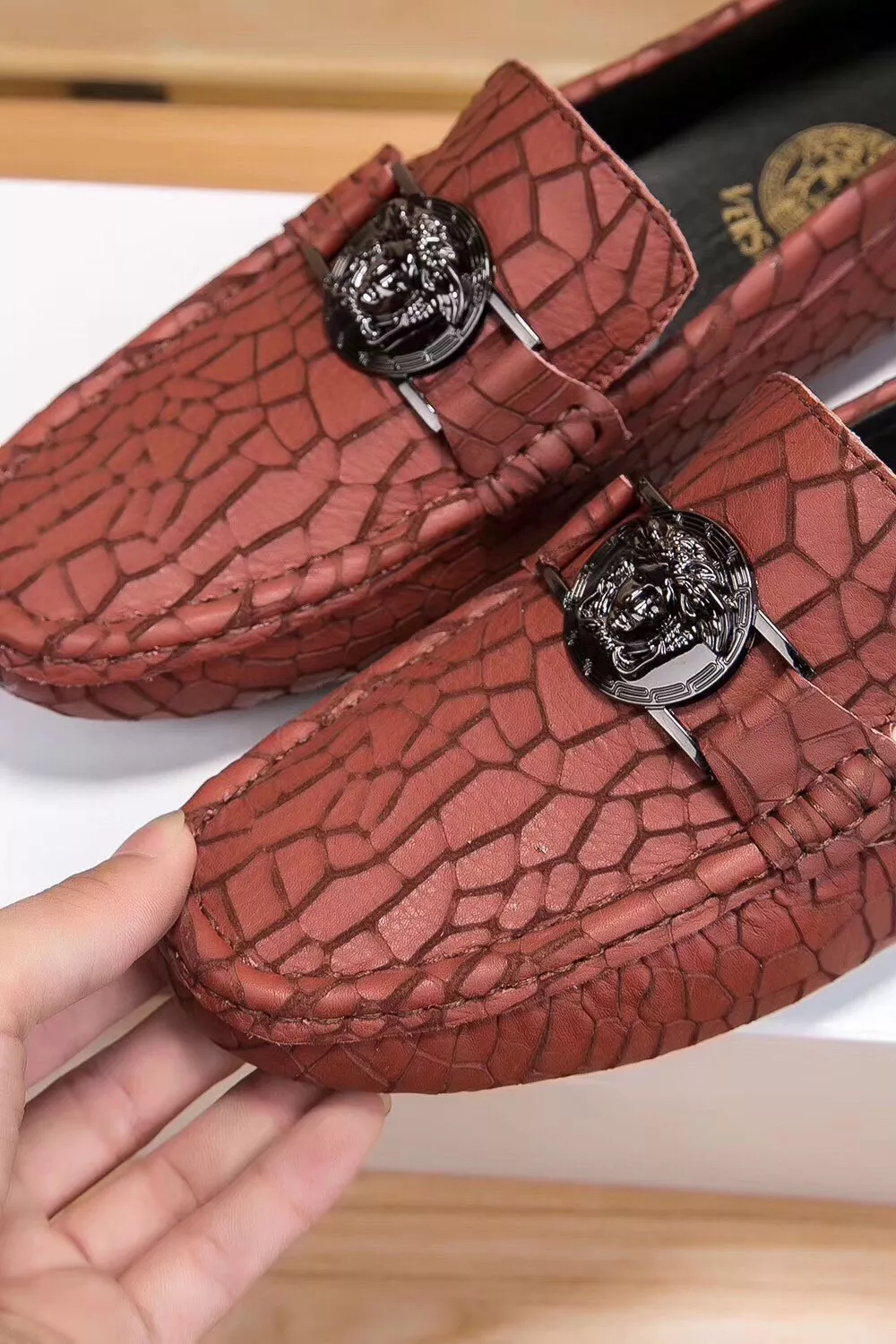 Modern 5635 Versace Leather Shoes For Men