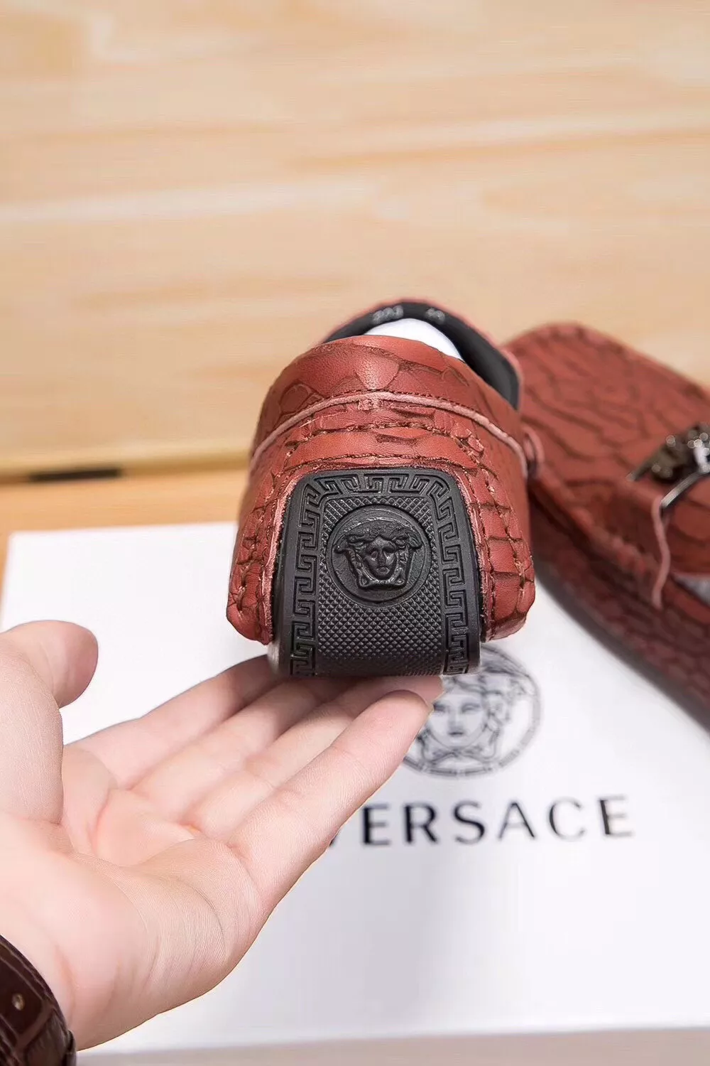 Modern 5635 Versace Leather Shoes For Men