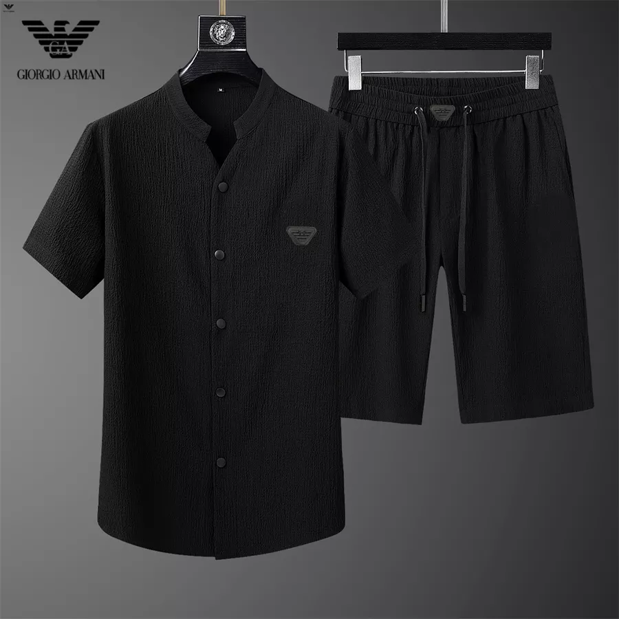 Modern 6408 Armani Tracksuits Short Sleeved For Men