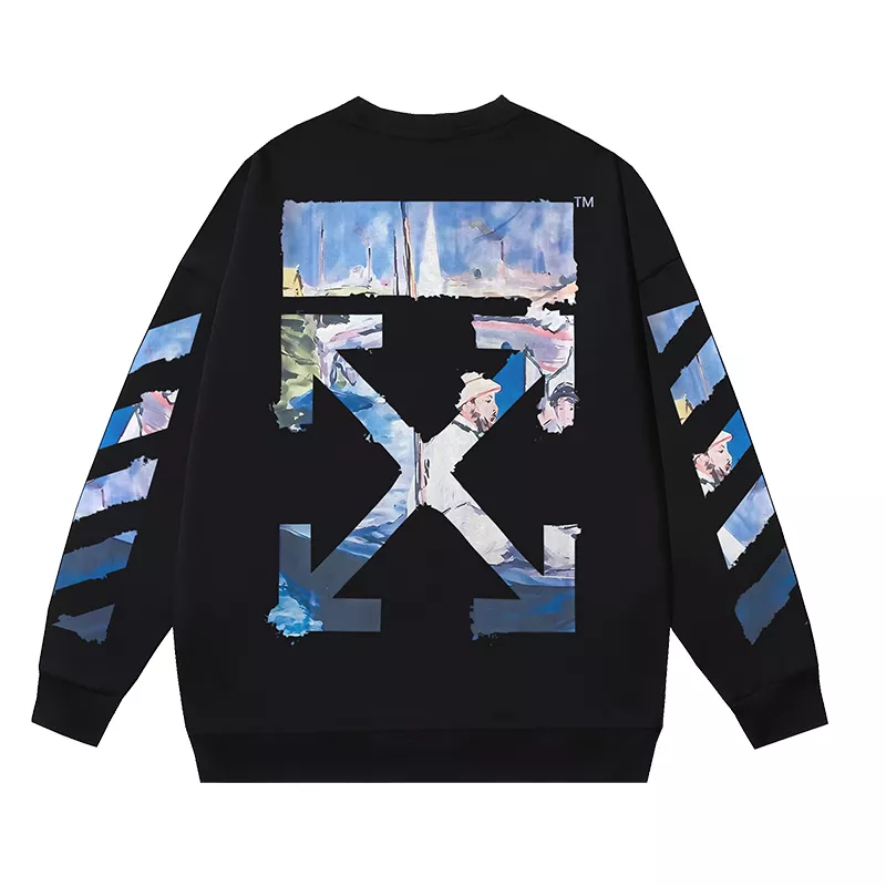 Modern 6673 Off-White Hoodies Long Sleeved For Unisex