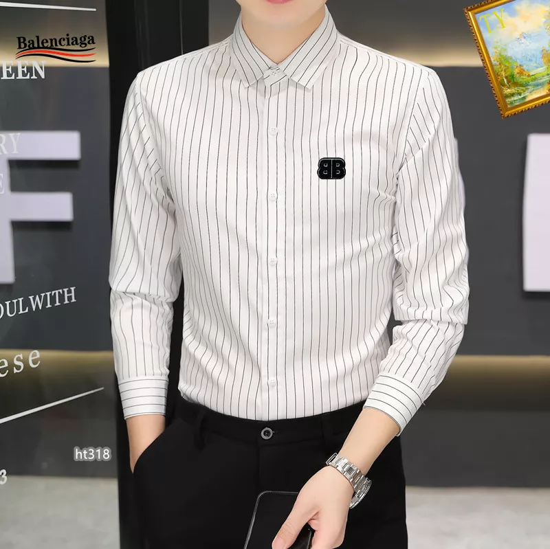 Modern 7205 Balenciaga Shirts Long Sleeved For Men