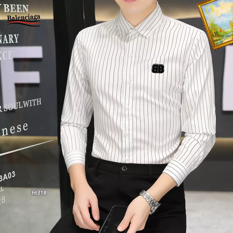 Modern 7205 Balenciaga Shirts Long Sleeved For Men