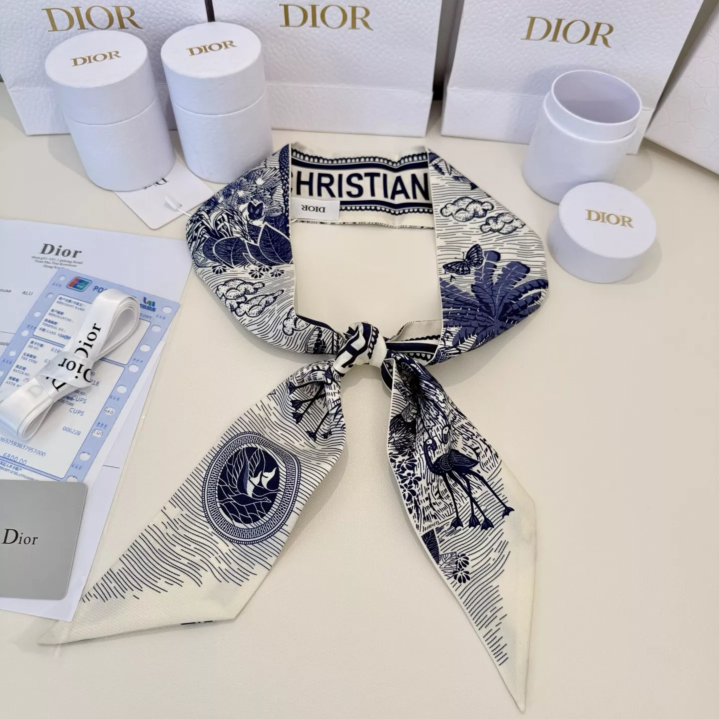Modern 803 Christian Dior Silk Scarf