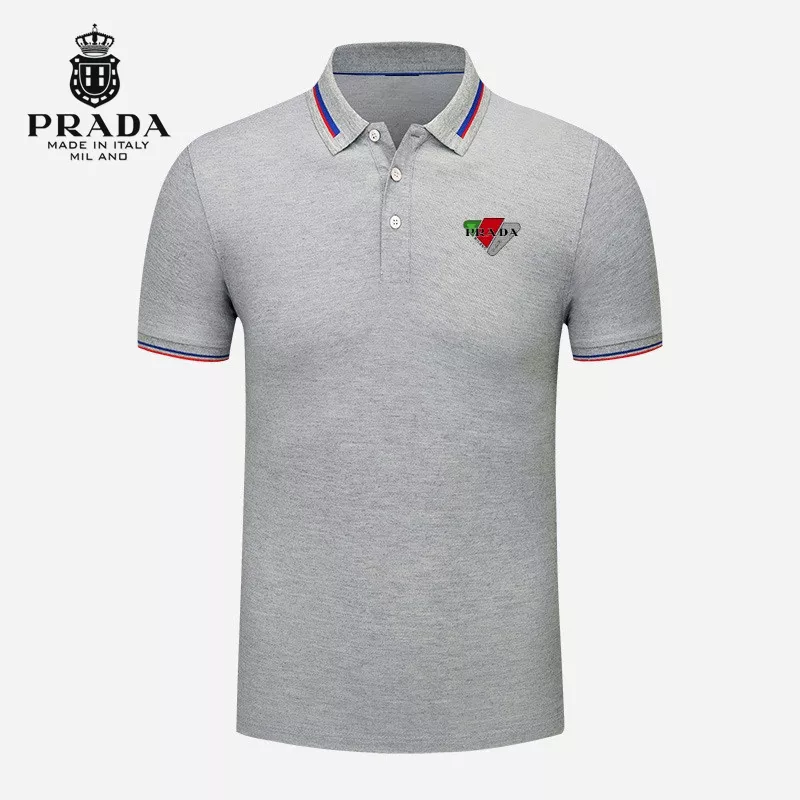 Modern 8717 Prada T-Shirts Short Sleeved For Men