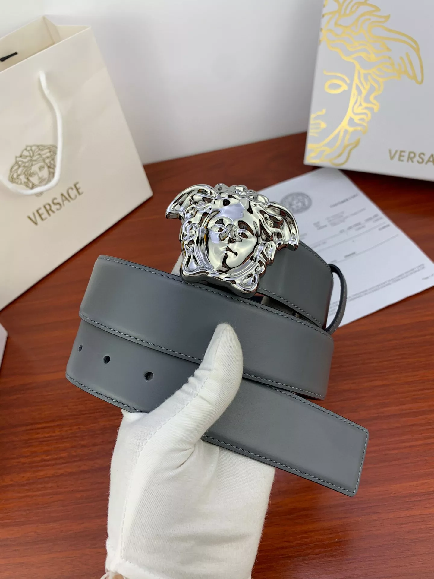 Modern 8717 Versace AAA Quality Belts In 4.0cm For Men