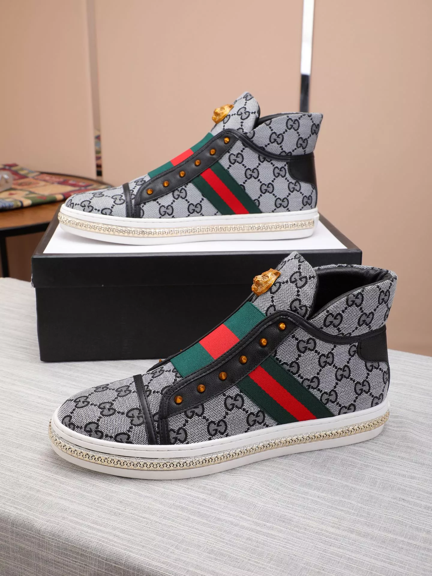 Modern 9104 Gucci High Tops Shoes For Men