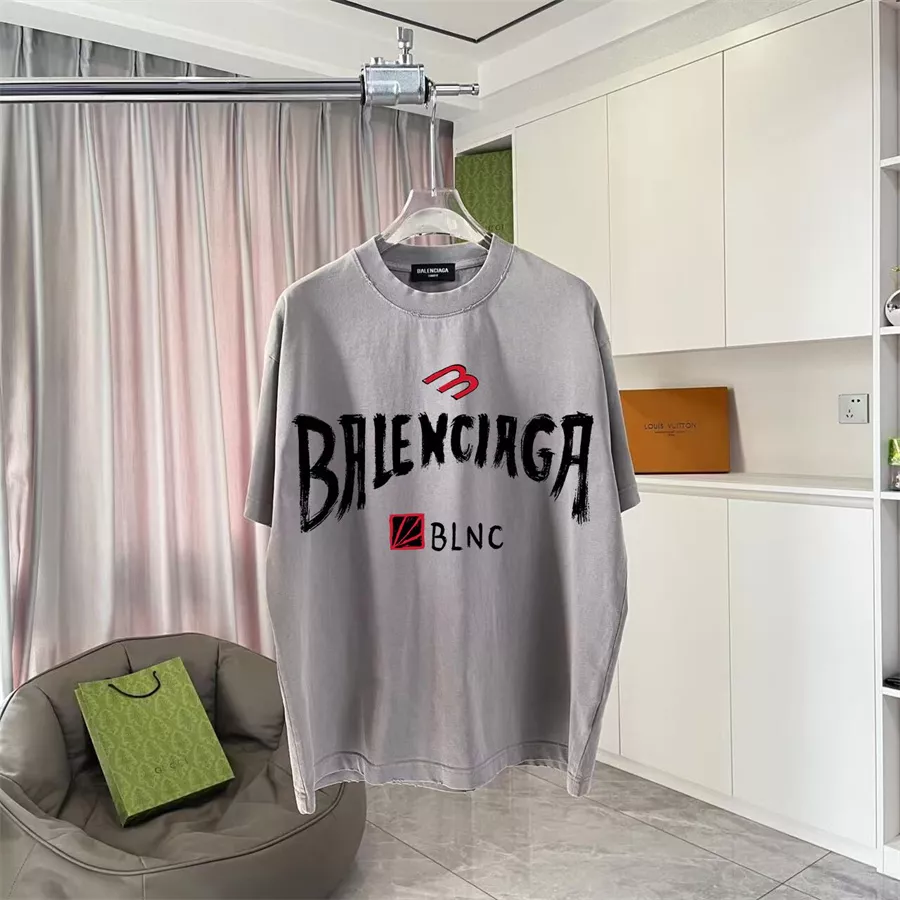 Modern 9918 Balenciaga T-Shirts Short Sleeved For Unisex