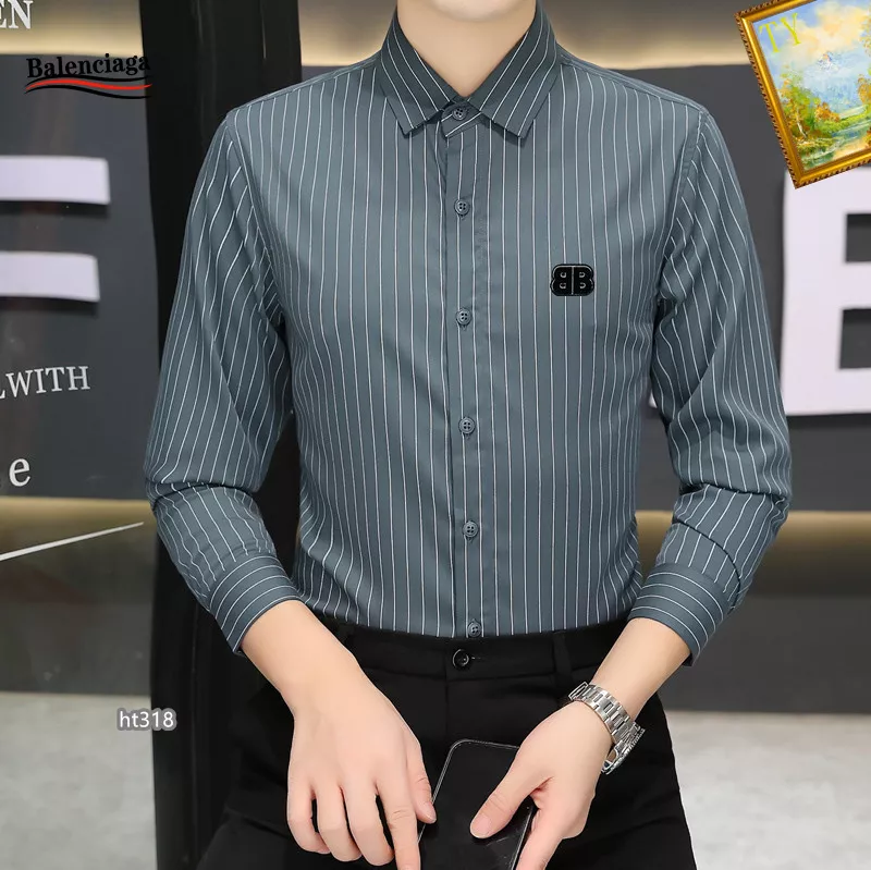 ModernLook 1047 Balenciaga Shirts Long Sleeved For Men