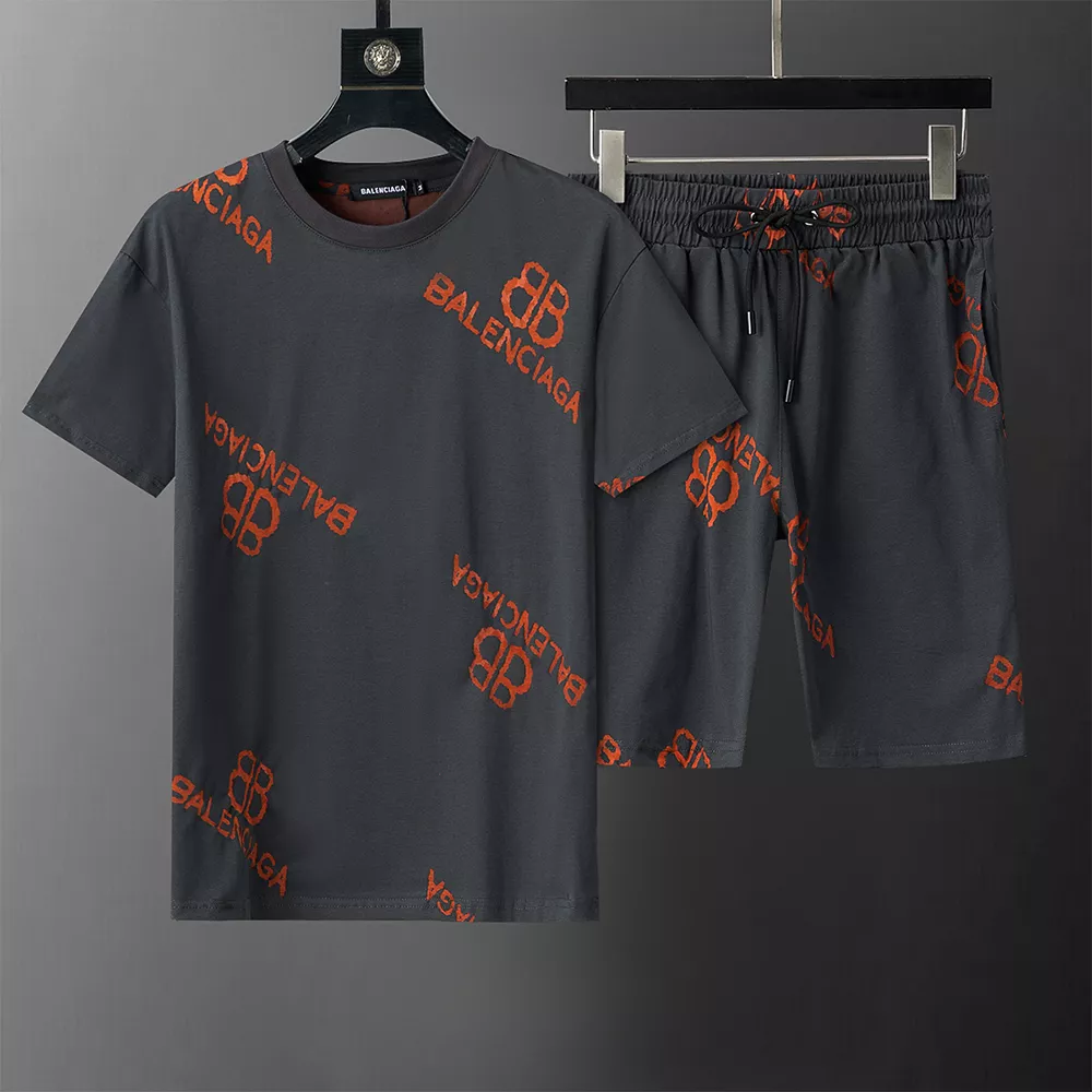 ModernLook 1184 Balenciaga Fashion Tracksuits Short Sleeved For Men