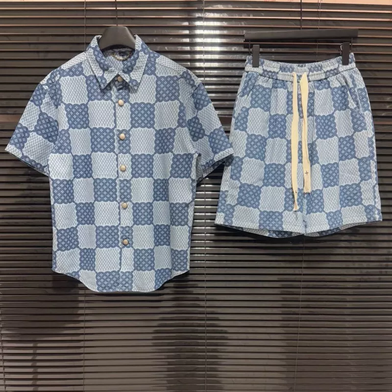 ModernLook 1357 Louis Vuitton LV Tracksuits Short Sleeved For Unisex