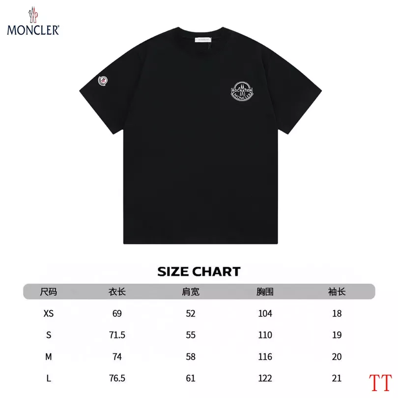ModernLook 1592 Moncler T-Shirts Short Sleeved For Unisex