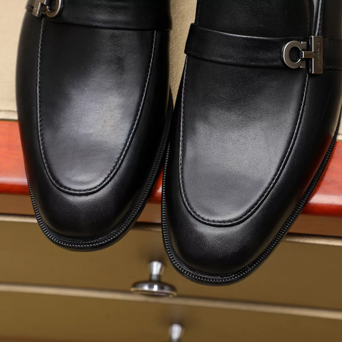 ModernLook 1667 Salvatore Ferragamo Leather Shoes For Men