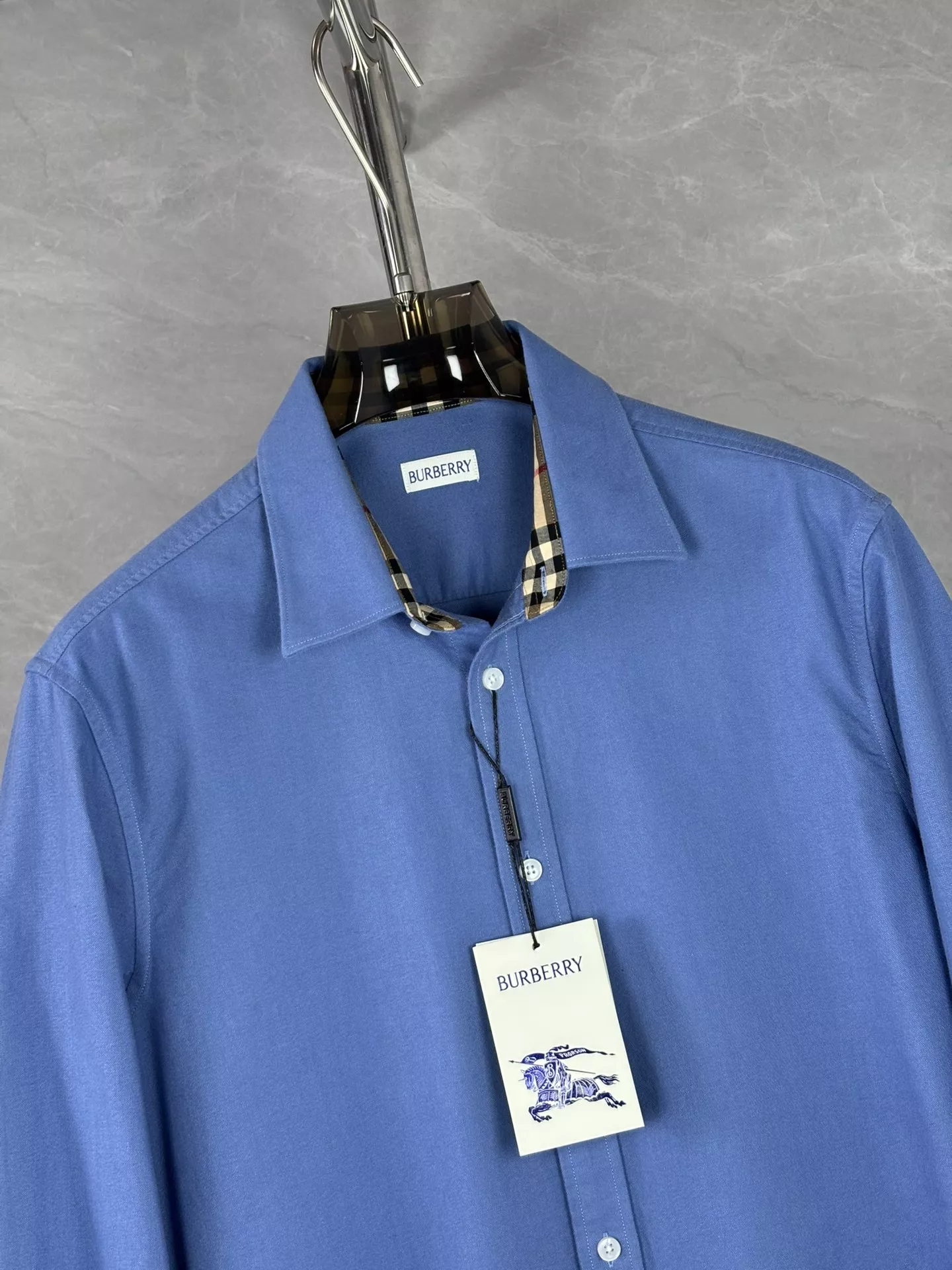 ModernLook 3322 Burberry Shirts Long Sleeved For Men