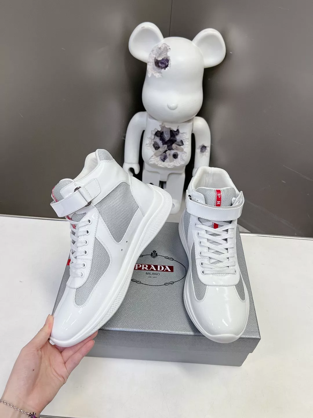 ModernLook 3853 Prada High Top Shoes For Men