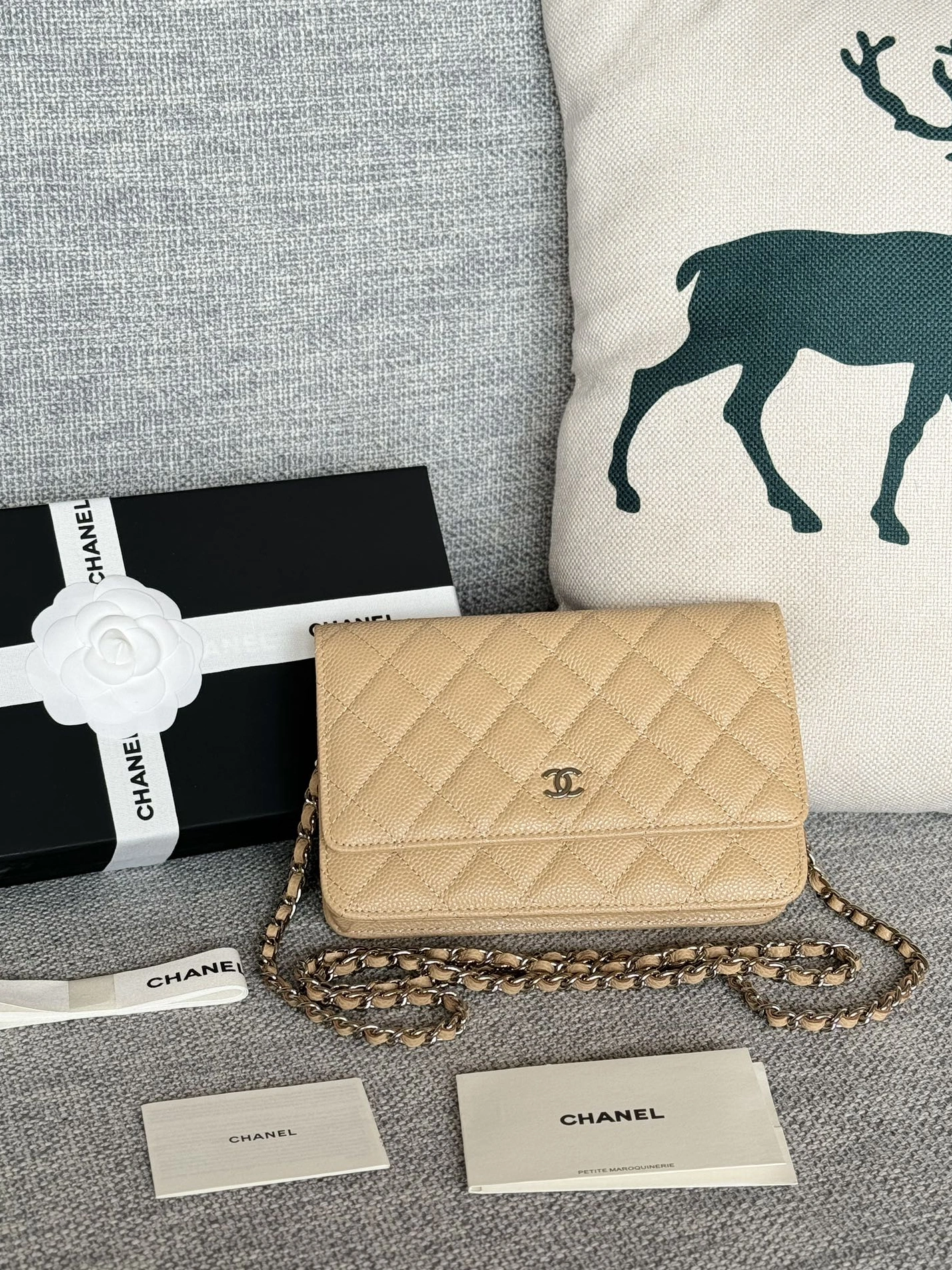 ModernLook 4538 Chanel AAA Quality Messenger Bags In Silver For Women