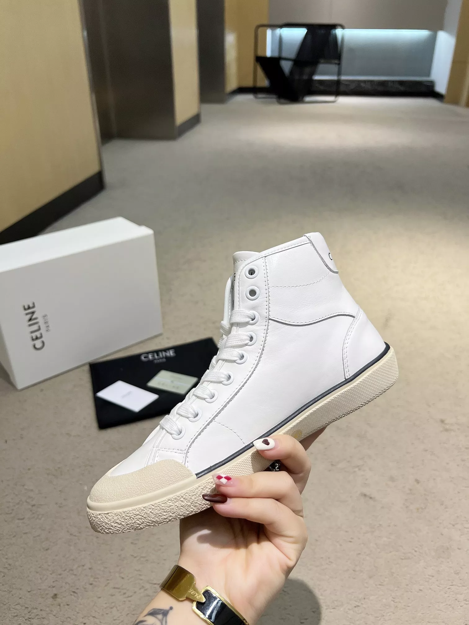 ModernLook 4887 Celine High Top Shoes For Men