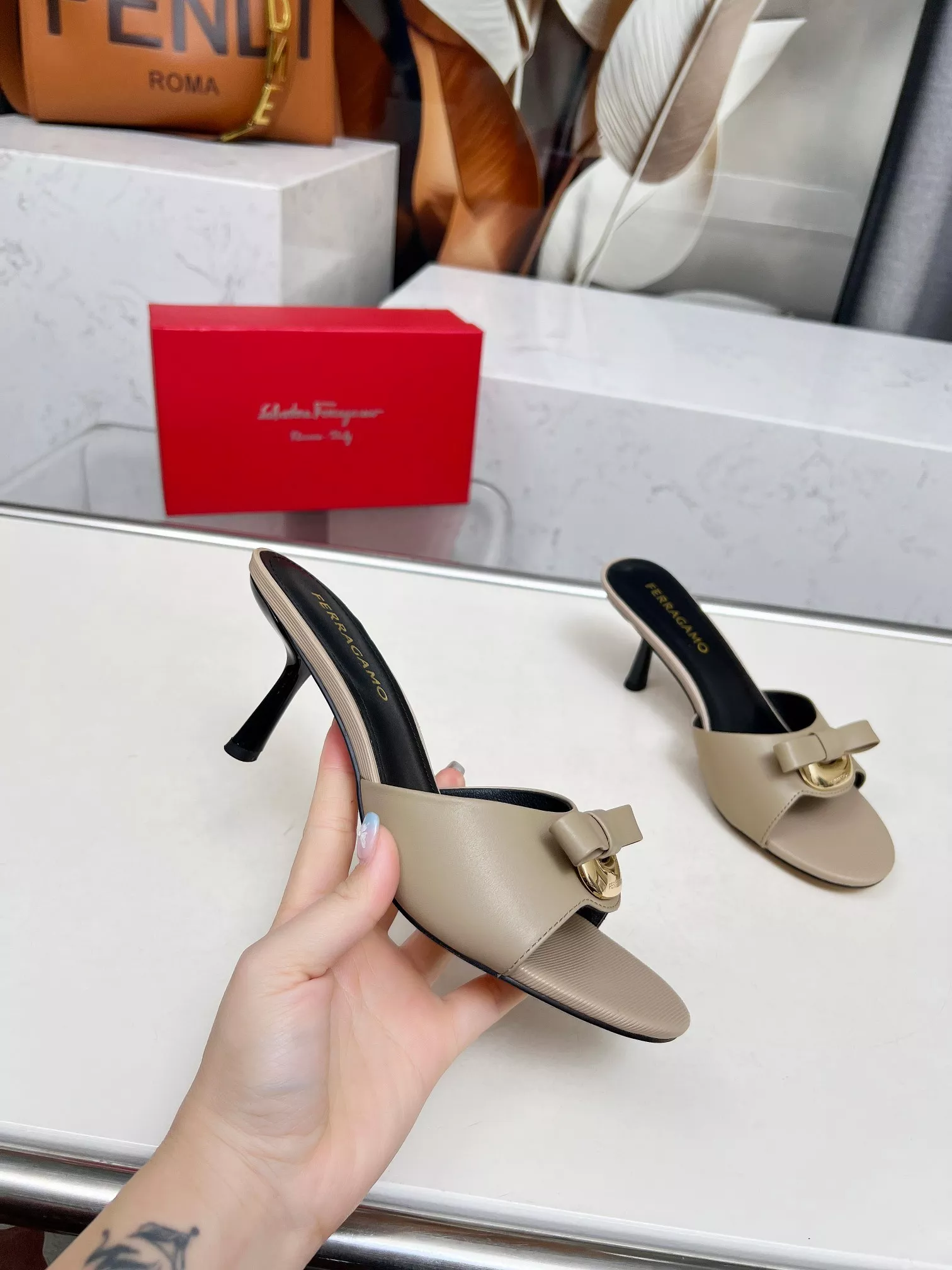 ModernLook 542 Salvatore Ferragamo Slippers For Women