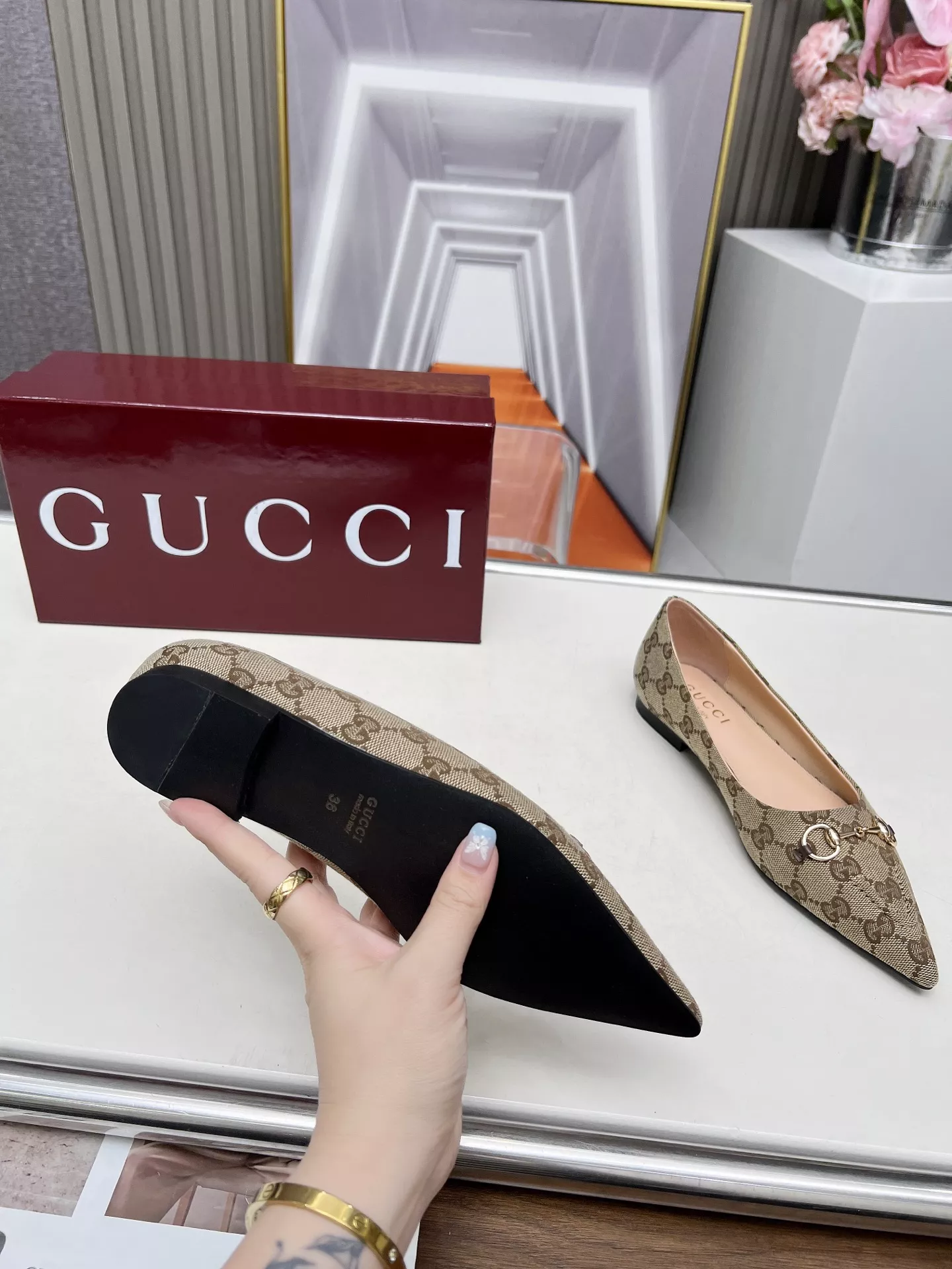 ModernLook 5445 Gucci Flat Shoes For Women