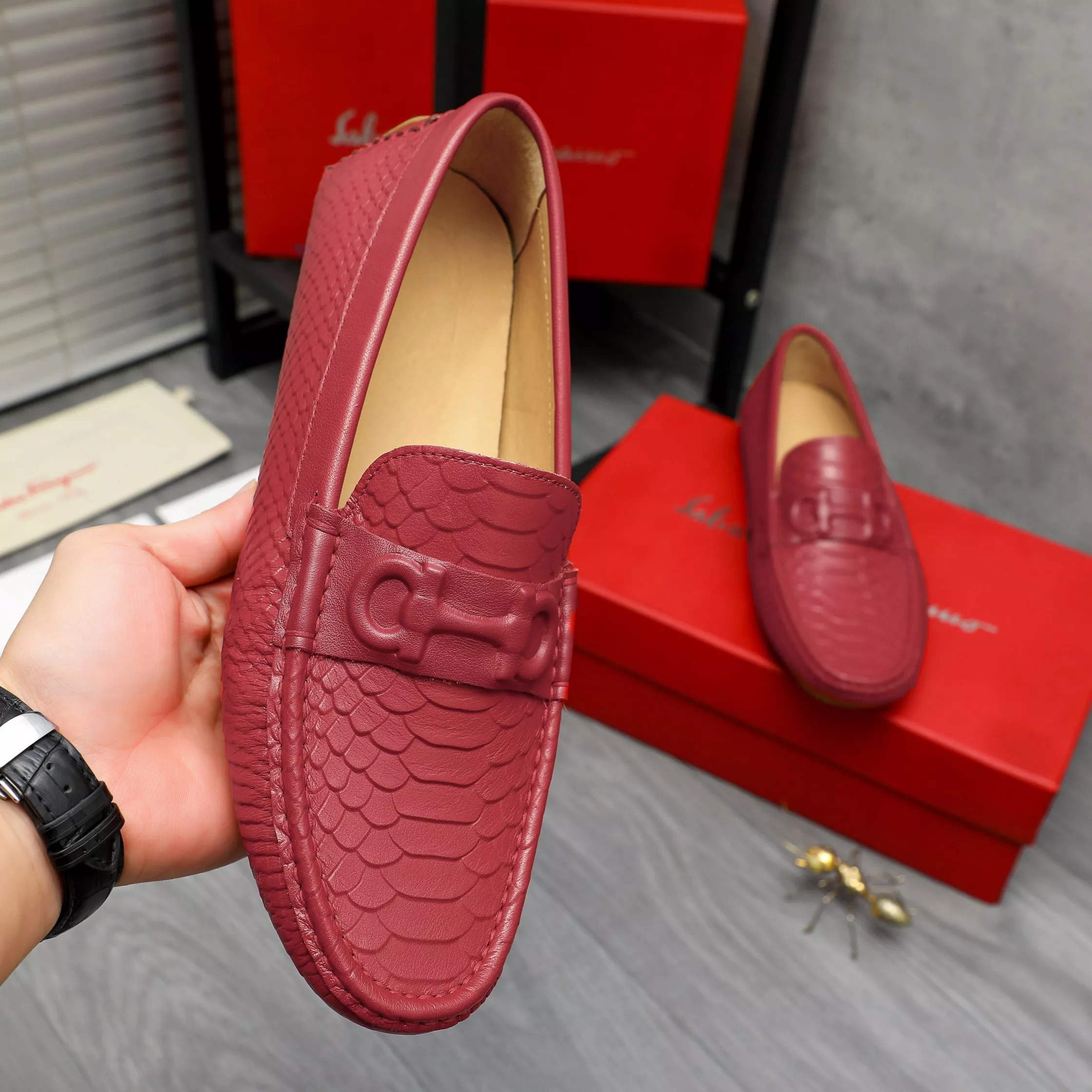 ModernLook 5785 Salvatore Ferragamo Leather Shoes For Men