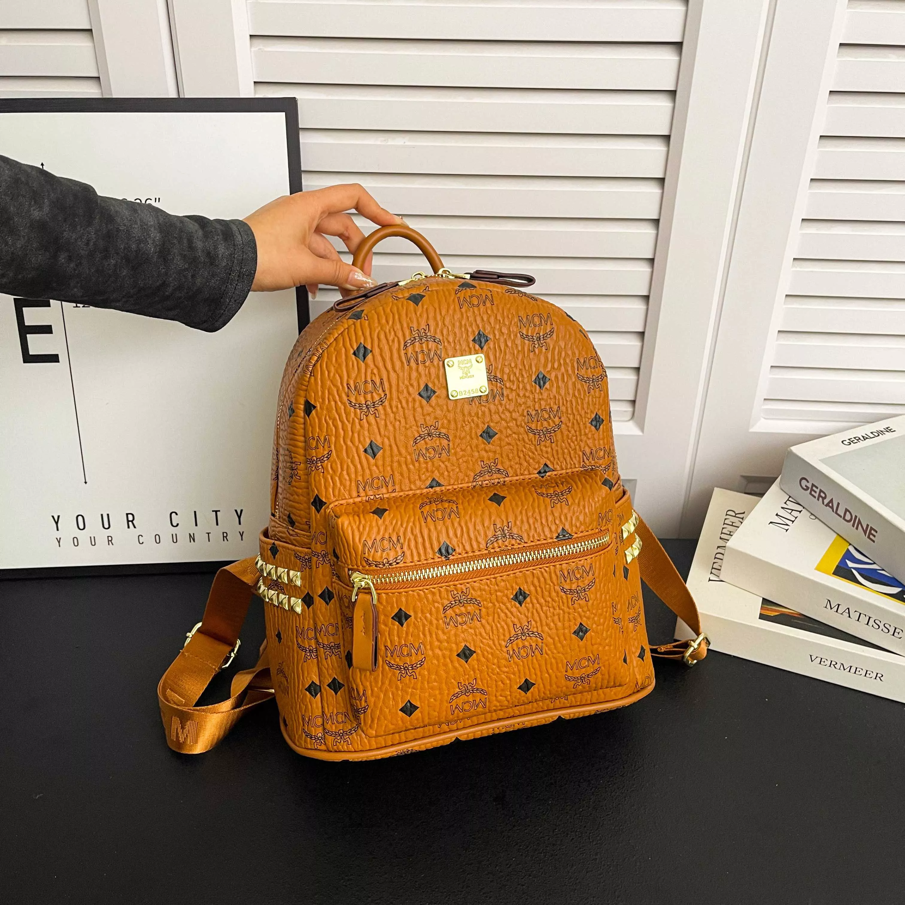 ModernLook 6039 MCM Backpacks For Women