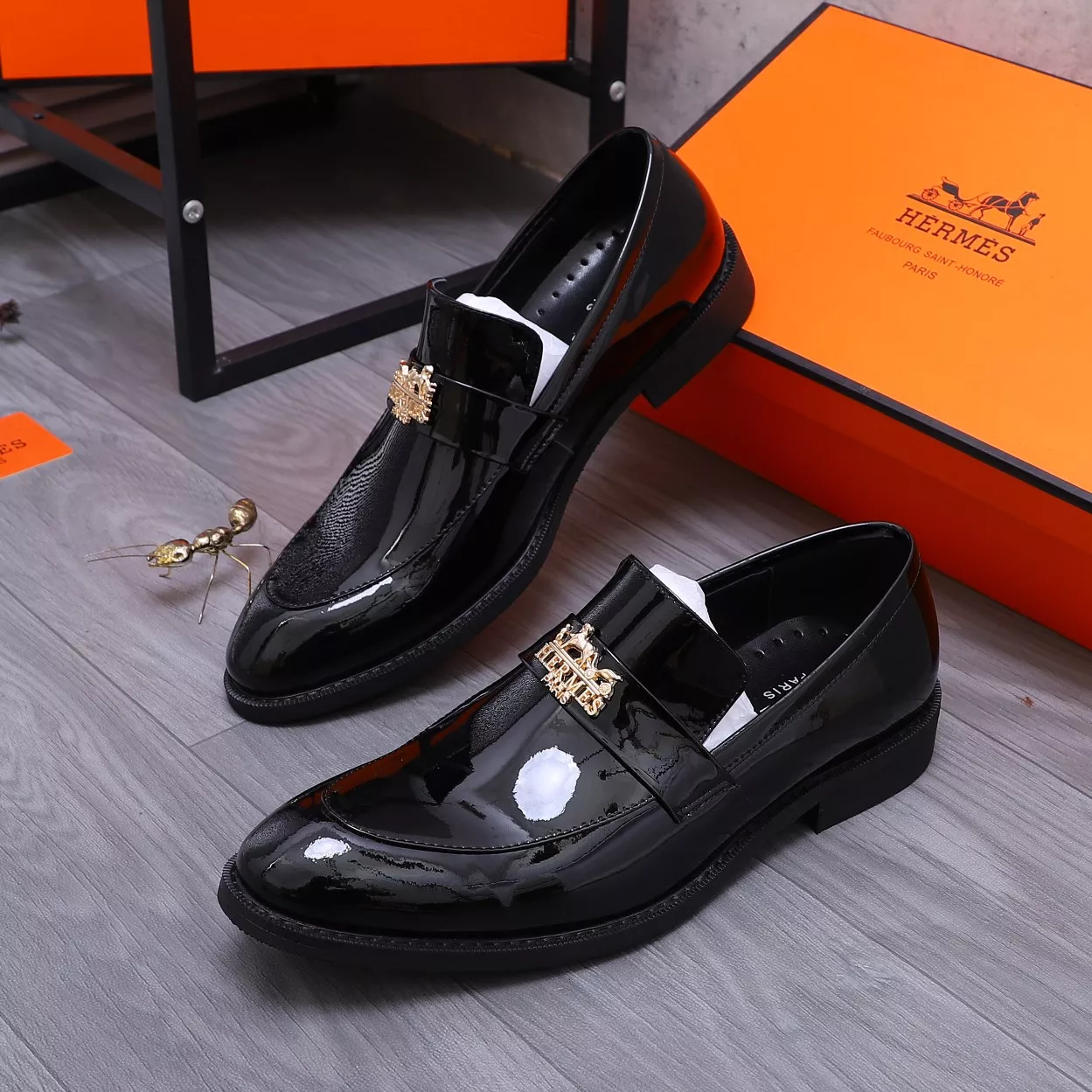 ModernLook 756 Hermes Leather Shoes For Men