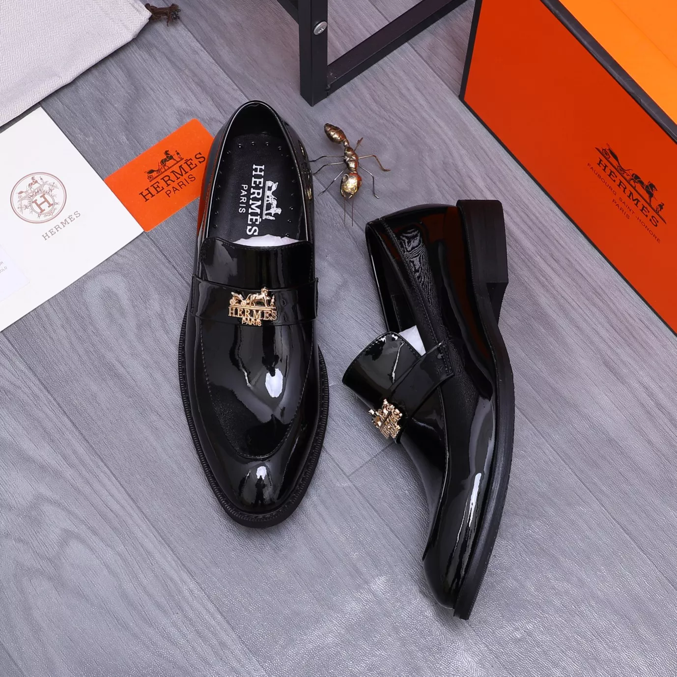 ModernLook 756 Hermes Leather Shoes For Men