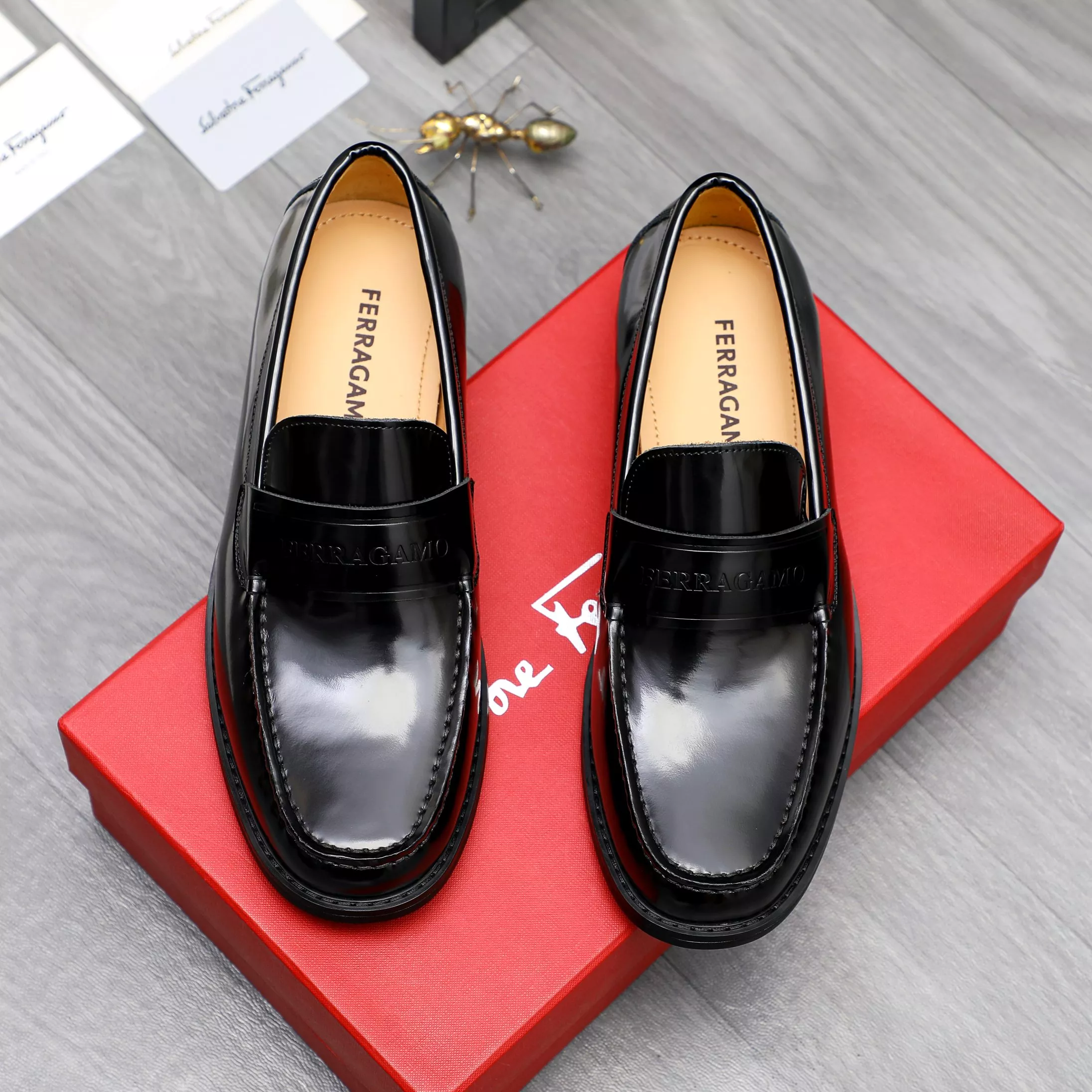 ModernLook 7685 Salvatore Ferragamo Leather Shoes For Men