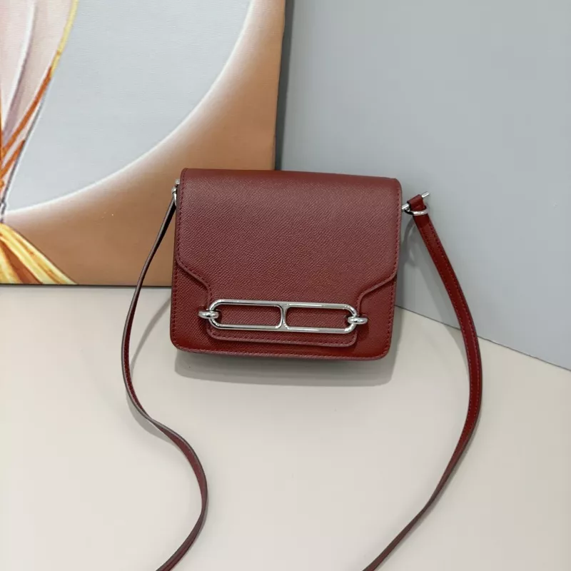 ModernLook 8074 Hermes AAA Quality Messenger Bags In Silver For Women