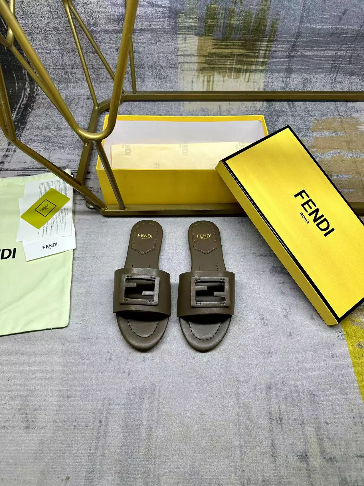 ModernLook 8579 Fendi Slippers For Women