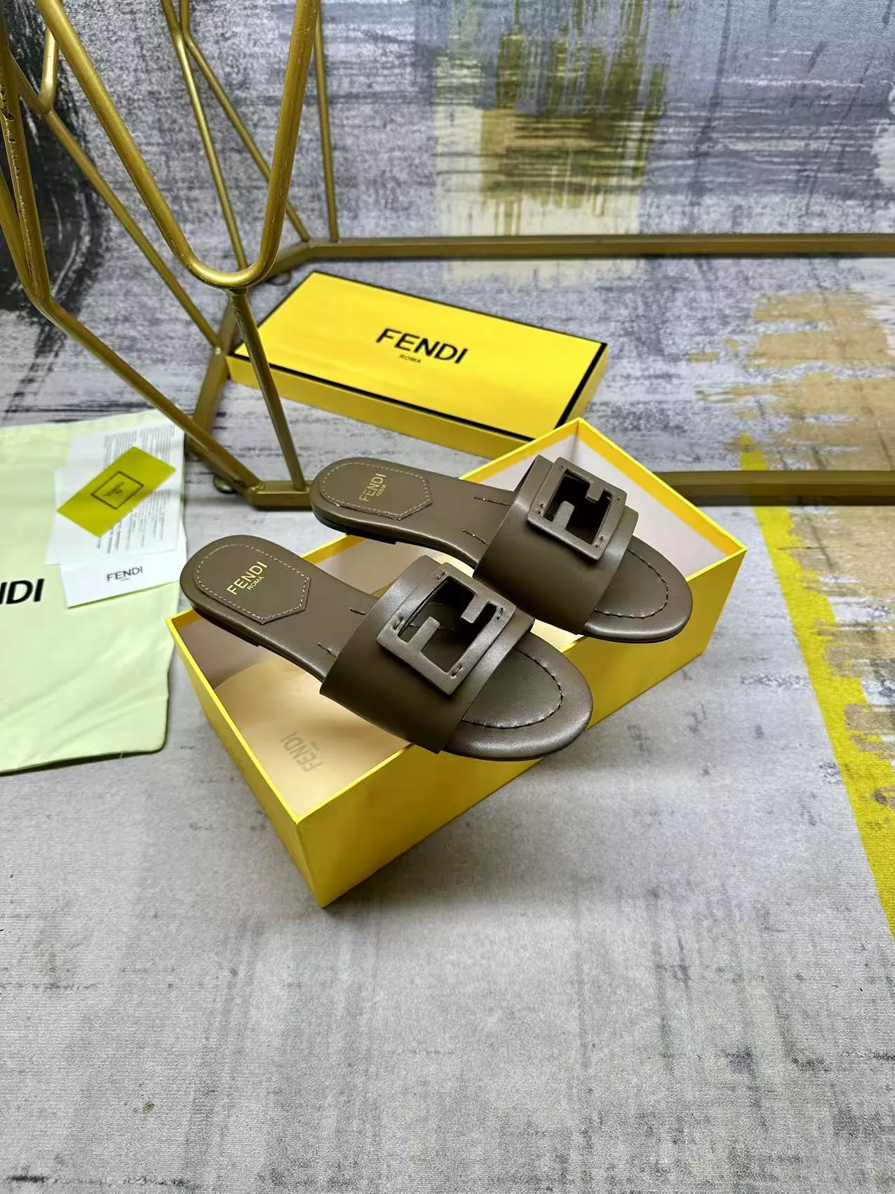 ModernLook 8579 Fendi Slippers For Women