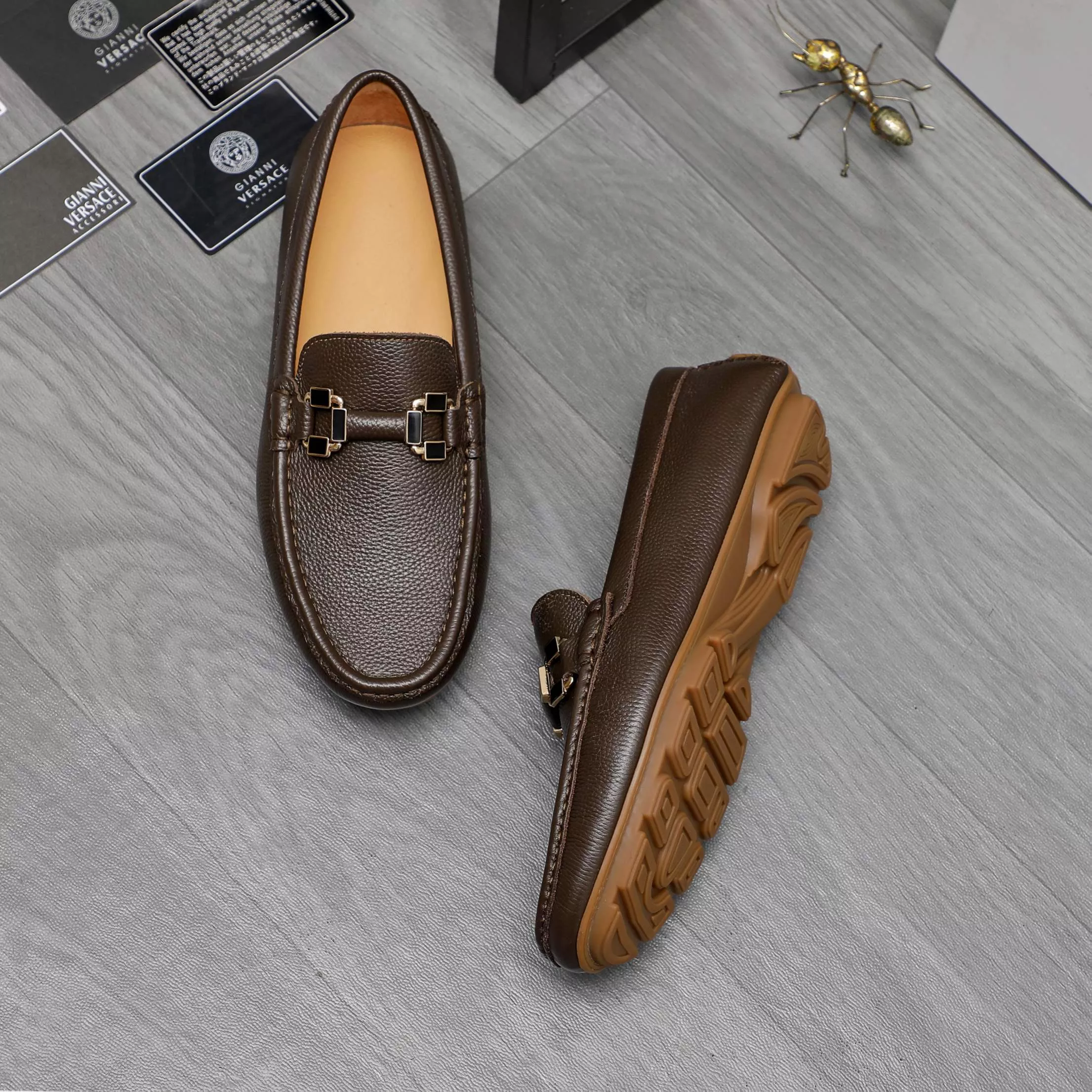 ModernLook 9059 Versace Leather Shoes For Men