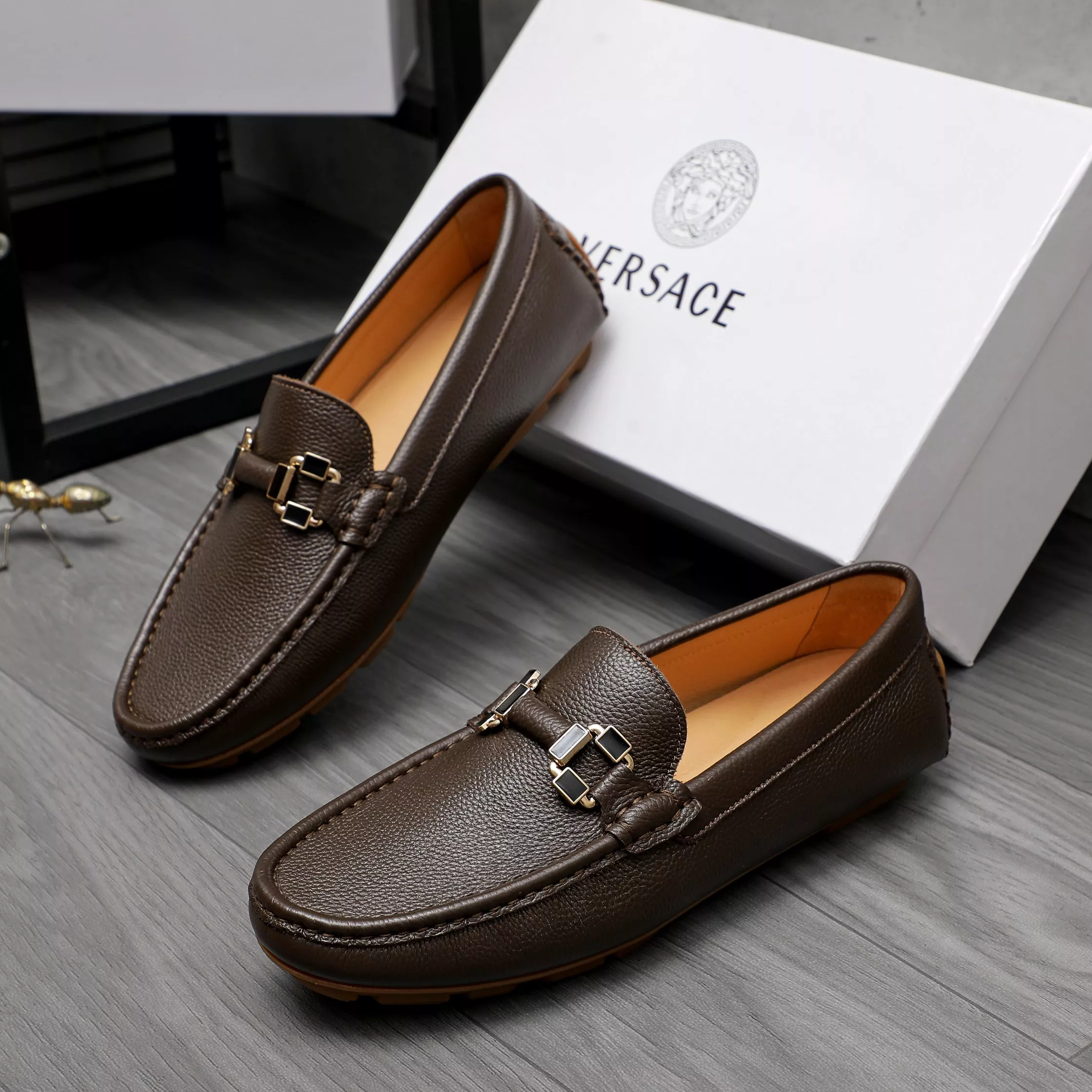 ModernLook 9059 Versace Leather Shoes For Men