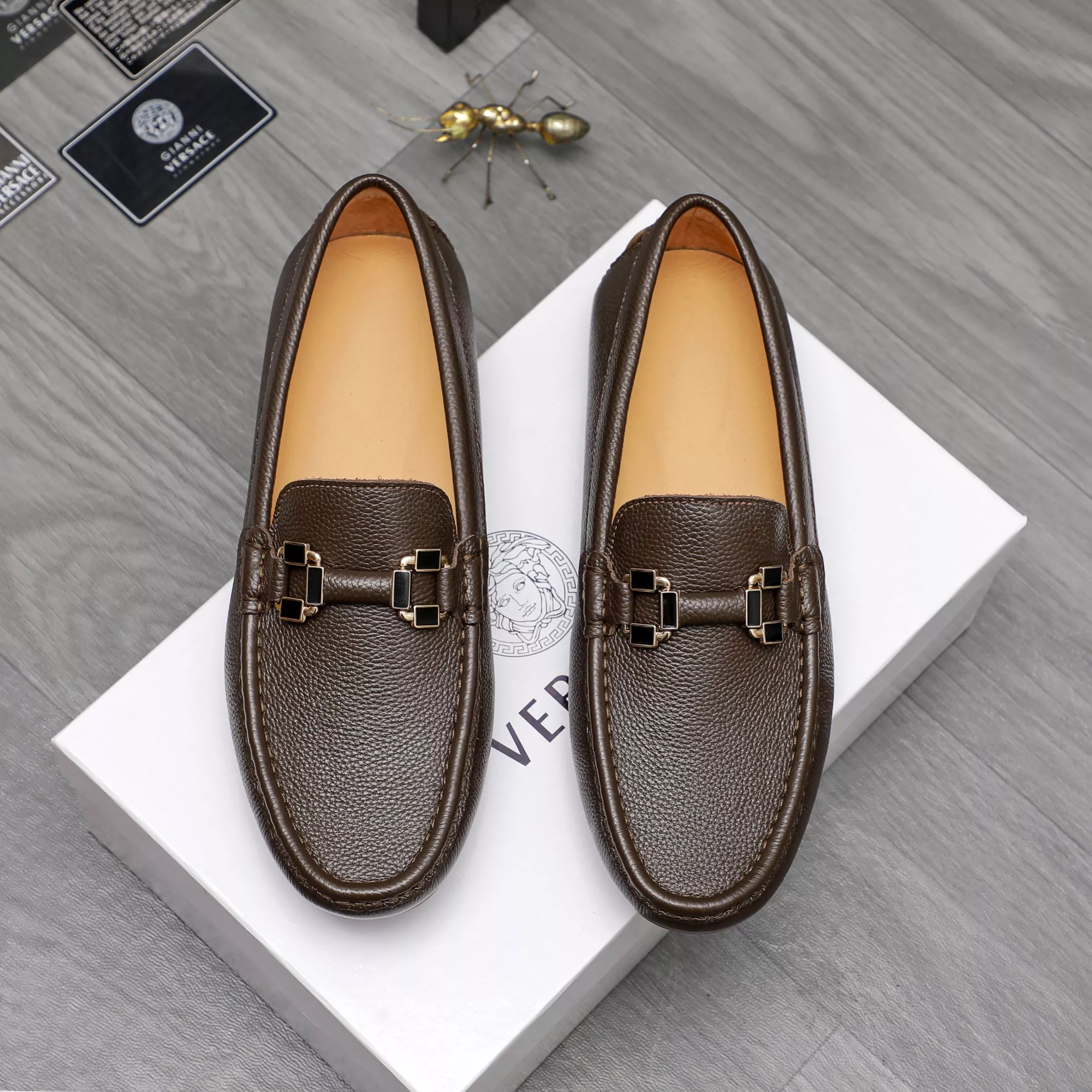 ModernLook 9059 Versace Leather Shoes For Men