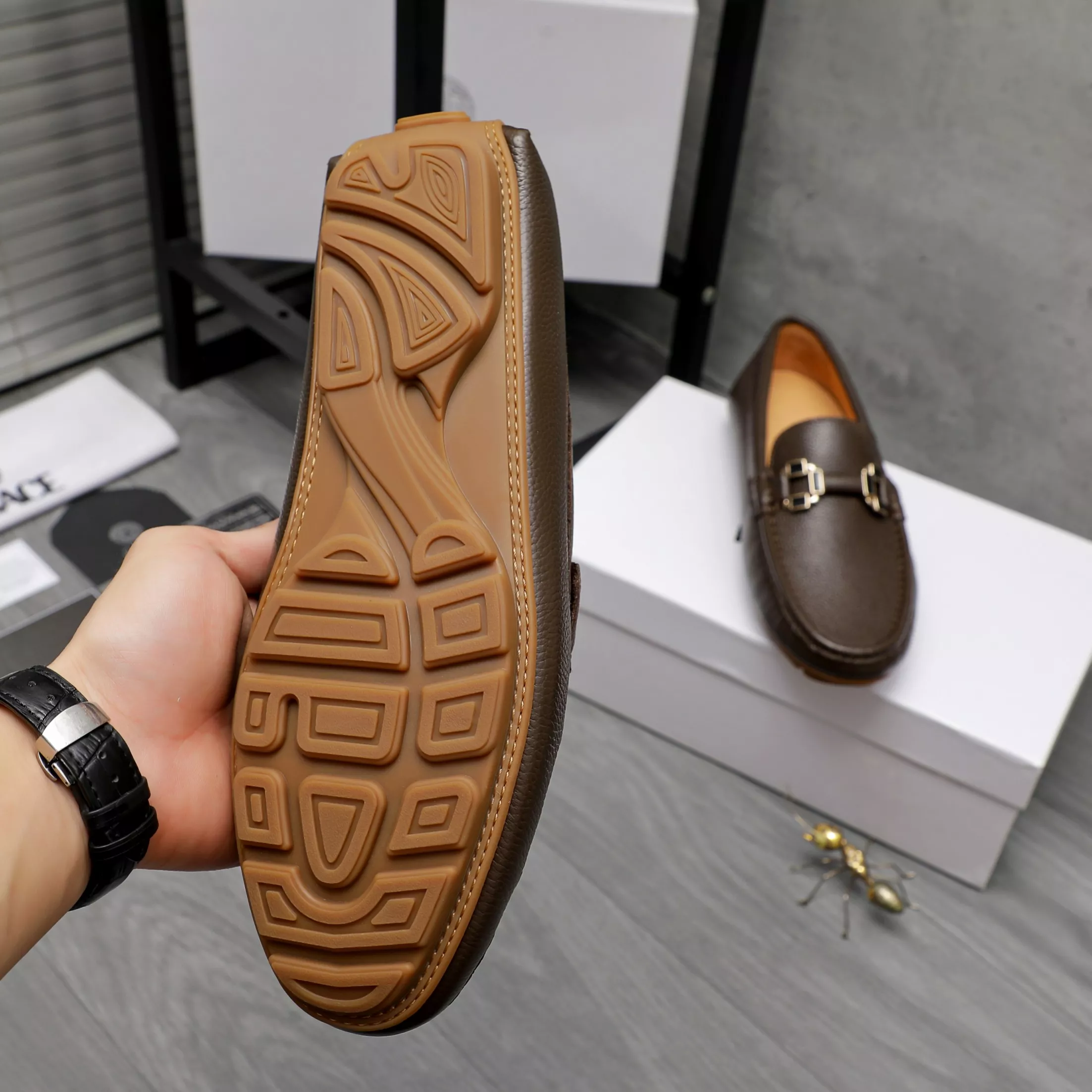 ModernLook 9059 Versace Leather Shoes For Men