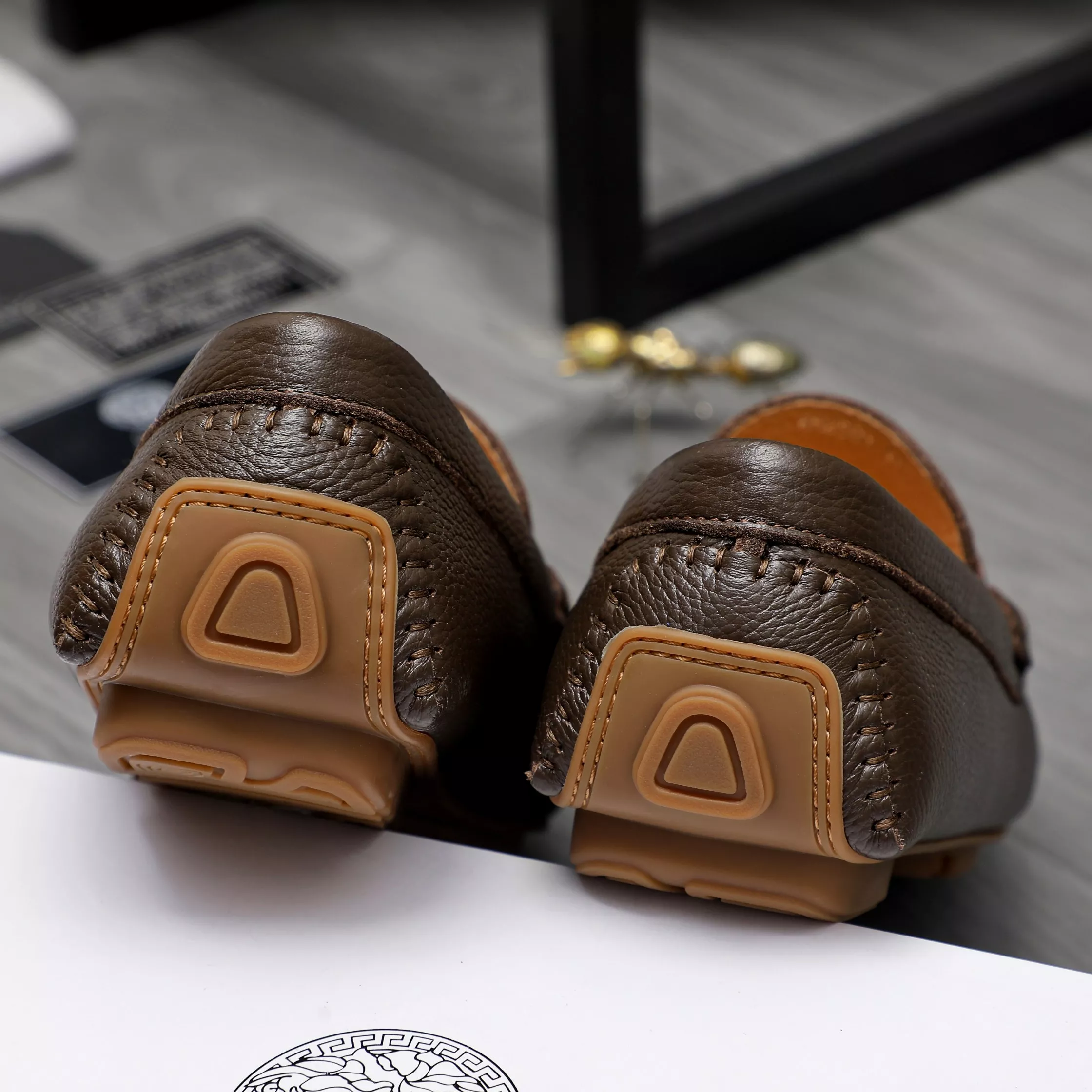 ModernLook 9059 Versace Leather Shoes For Men