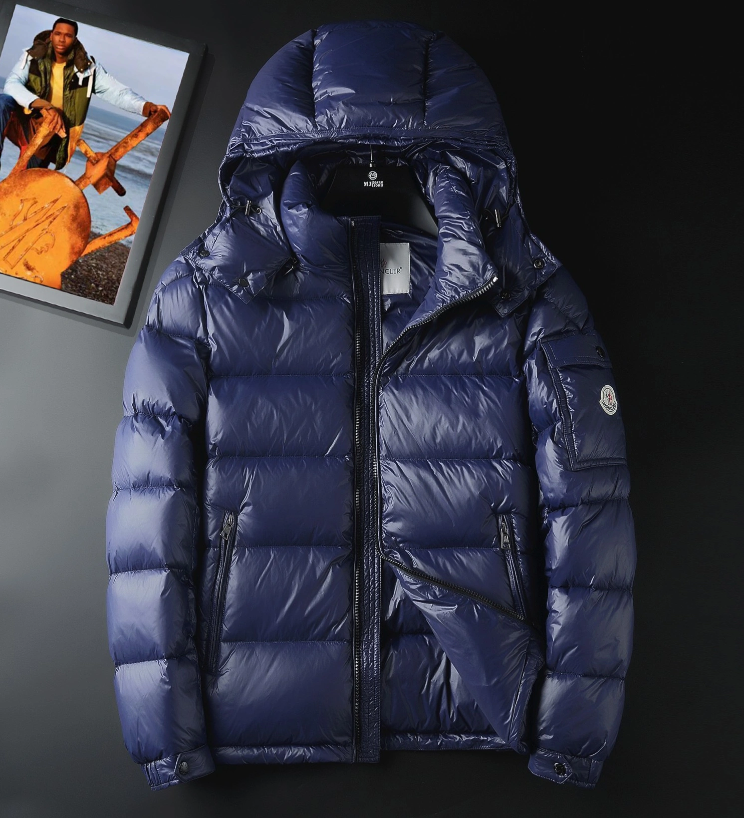 Moncler Down Feather Coat Long Sleeved For Men Affordable 8395