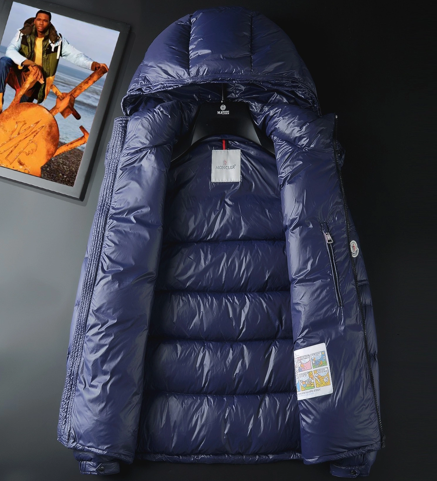 Moncler Down Feather Coat Long Sleeved For Men Affordable 8395