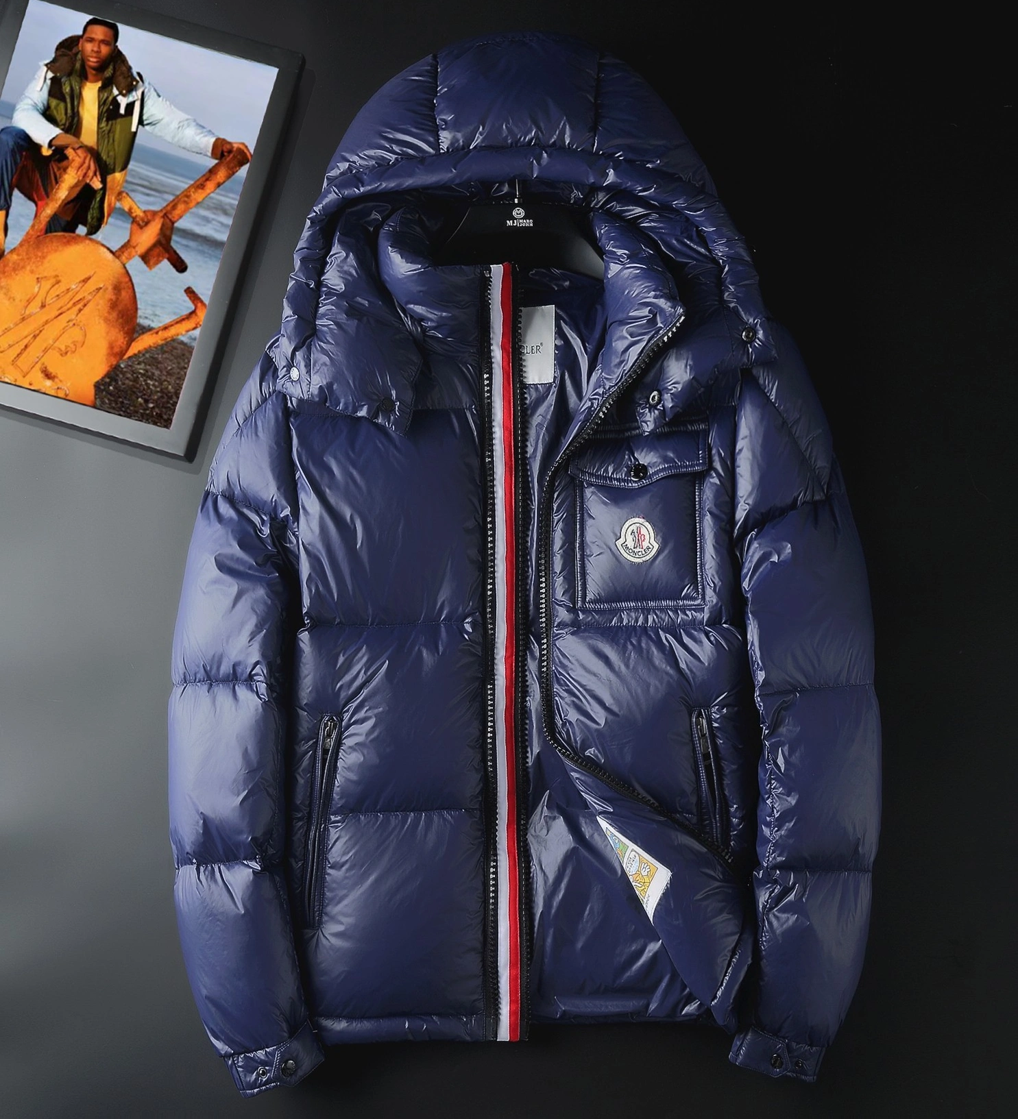 Moncler Down Feather Coat Long Sleeved For Men Classic 5681