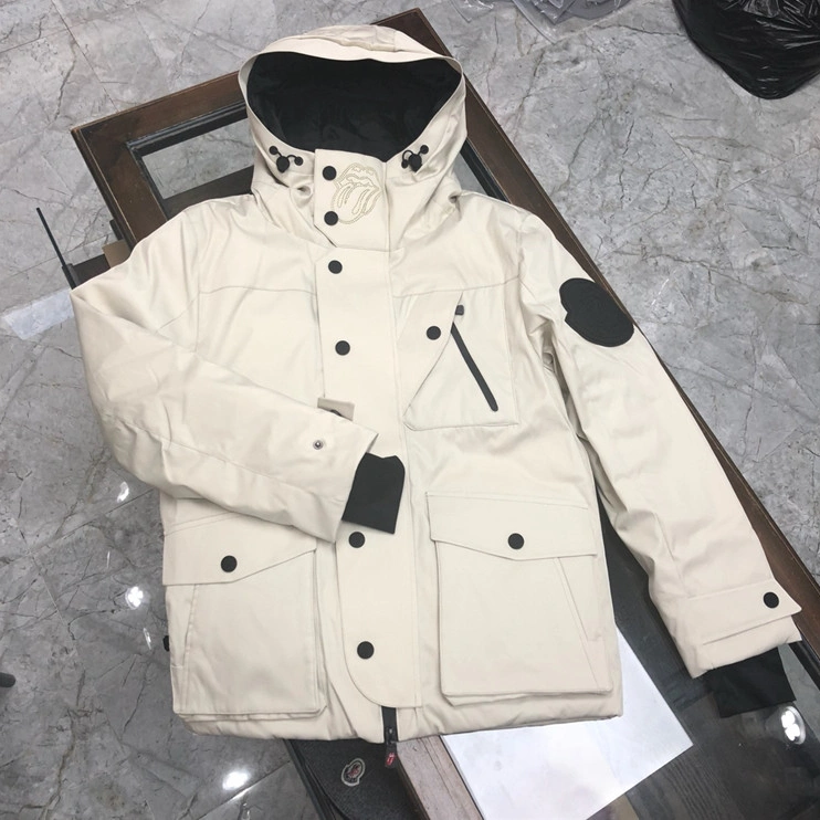 Moncler Down Feather Coat Long Sleeved For Men Compact 9483