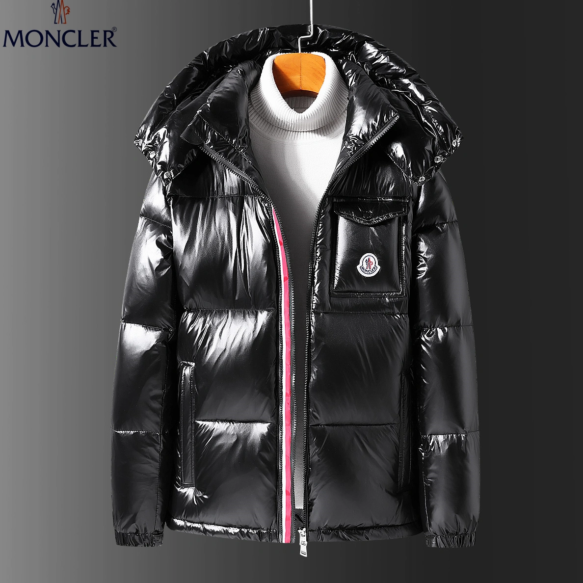 Moncler Down Feather Coat Long Sleeved For Men DailyWear 7365