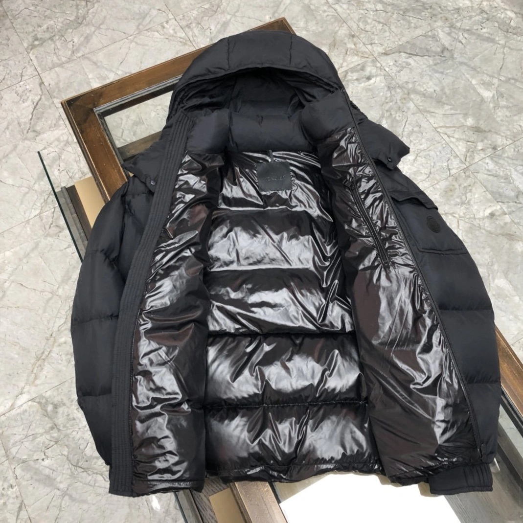 Moncler Down Feather Coat Long Sleeved For Men Efficient 7697