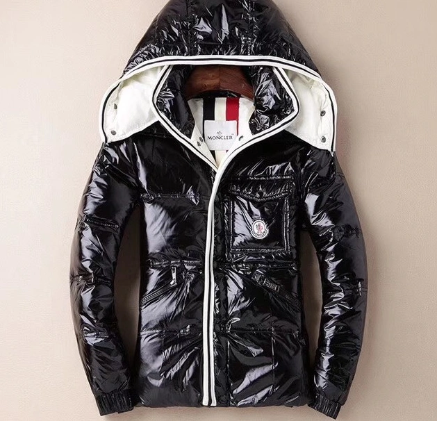 Moncler Down Feather Coat Long Sleeved For Men Sleek 1580