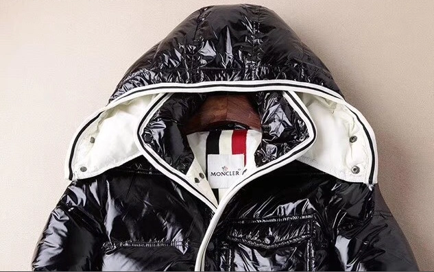 Moncler Down Feather Coat Long Sleeved For Men Sleek 1580